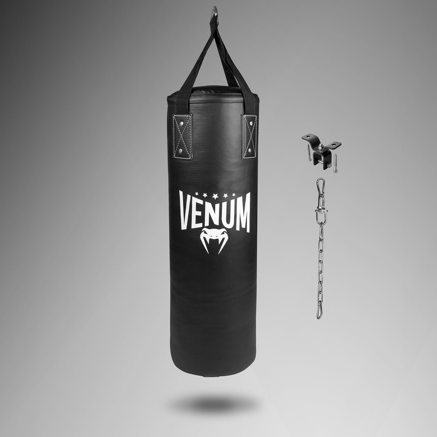Saco de boxeo Venum Origins - Negro/Blanco (gancho incluido)