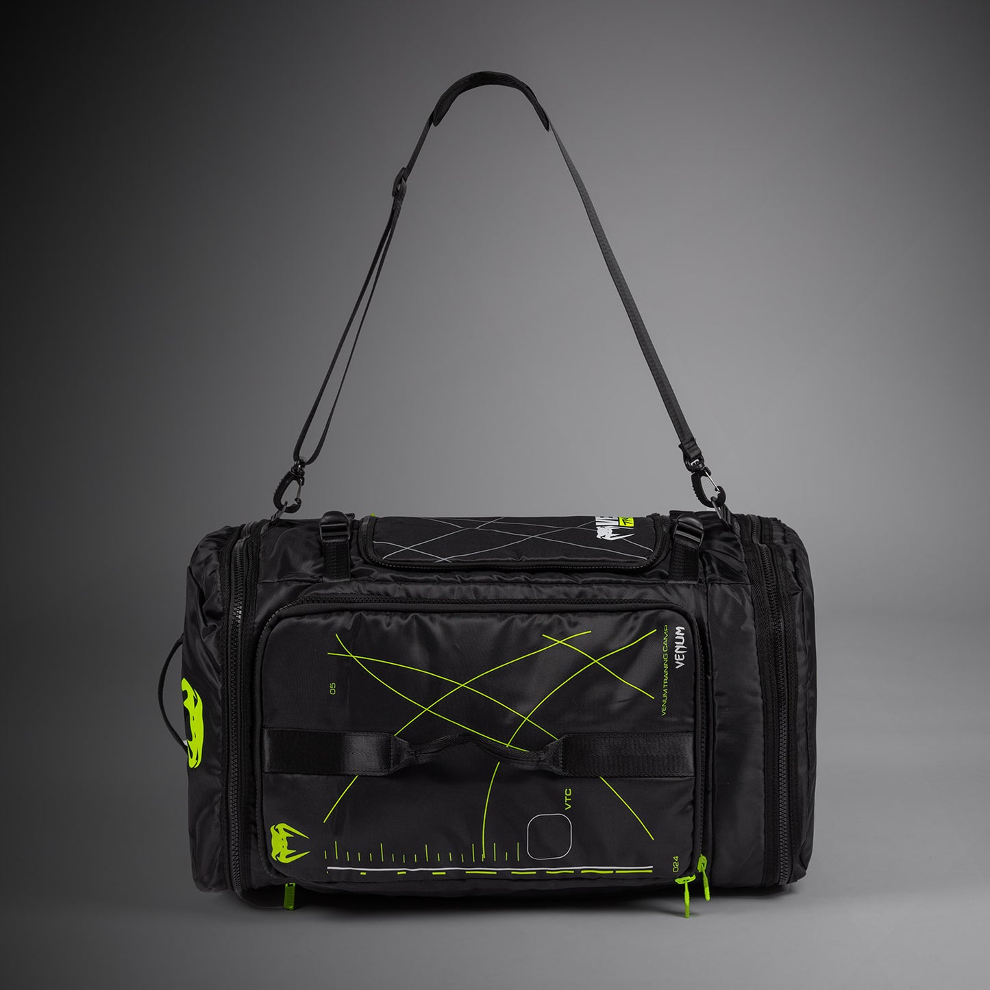 Venum Training Camp 4.0 Bolsa de deporte - Negro/Verde neón