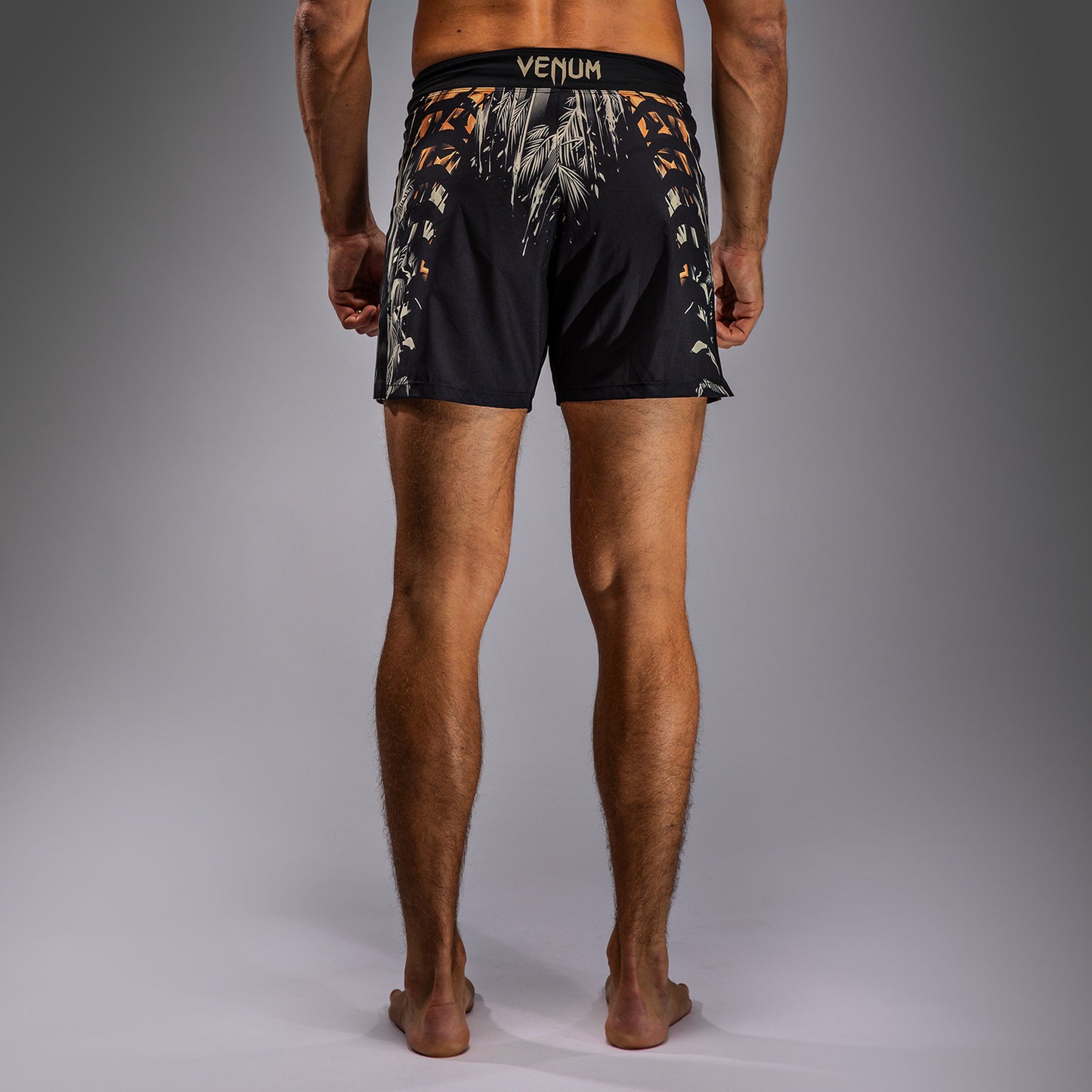 Venum Tiger Pantalones de Lucha para Hombre - Negro/Naranja Neón