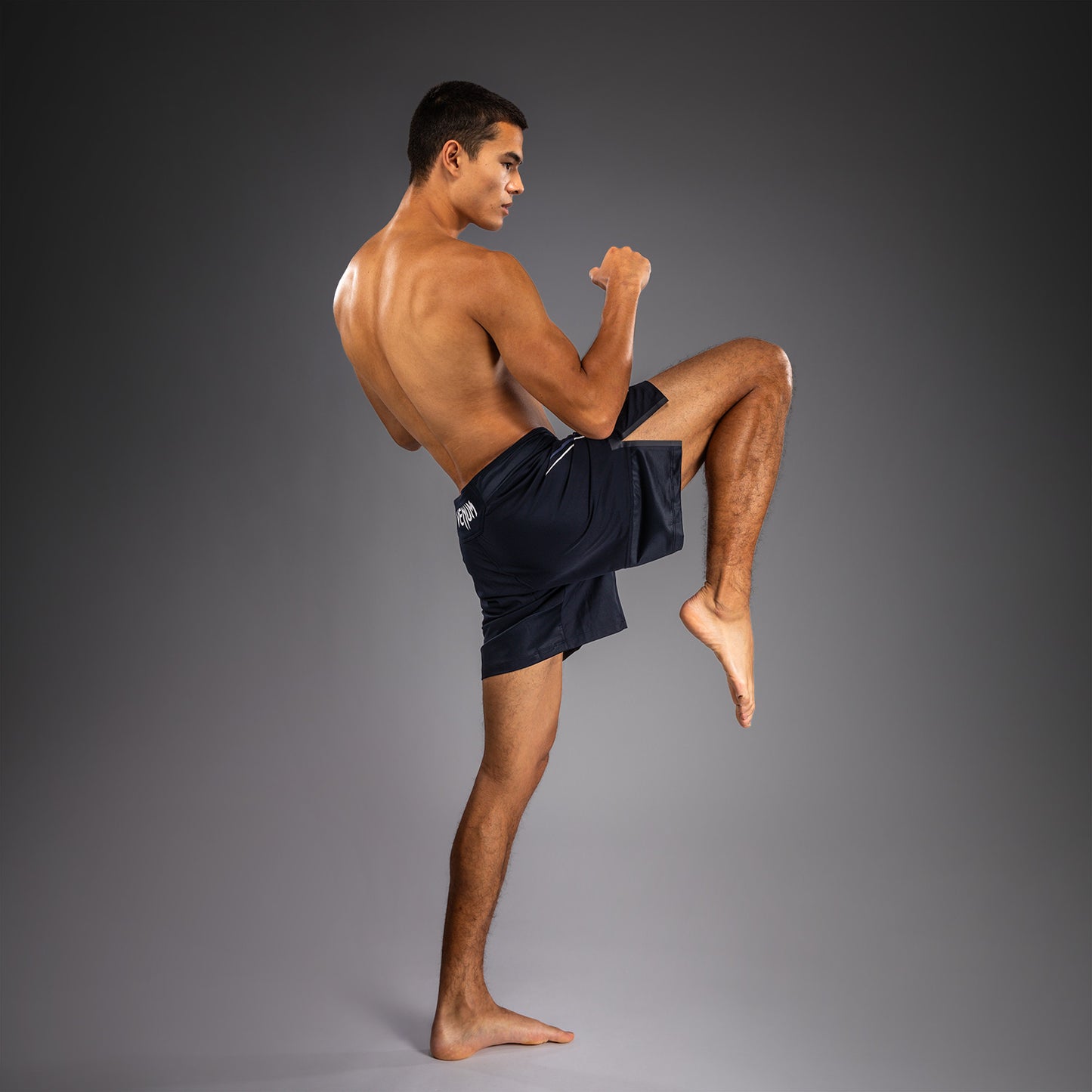Venum G-Core Pantalón Corto de Combate - Azul Marino/Blanco