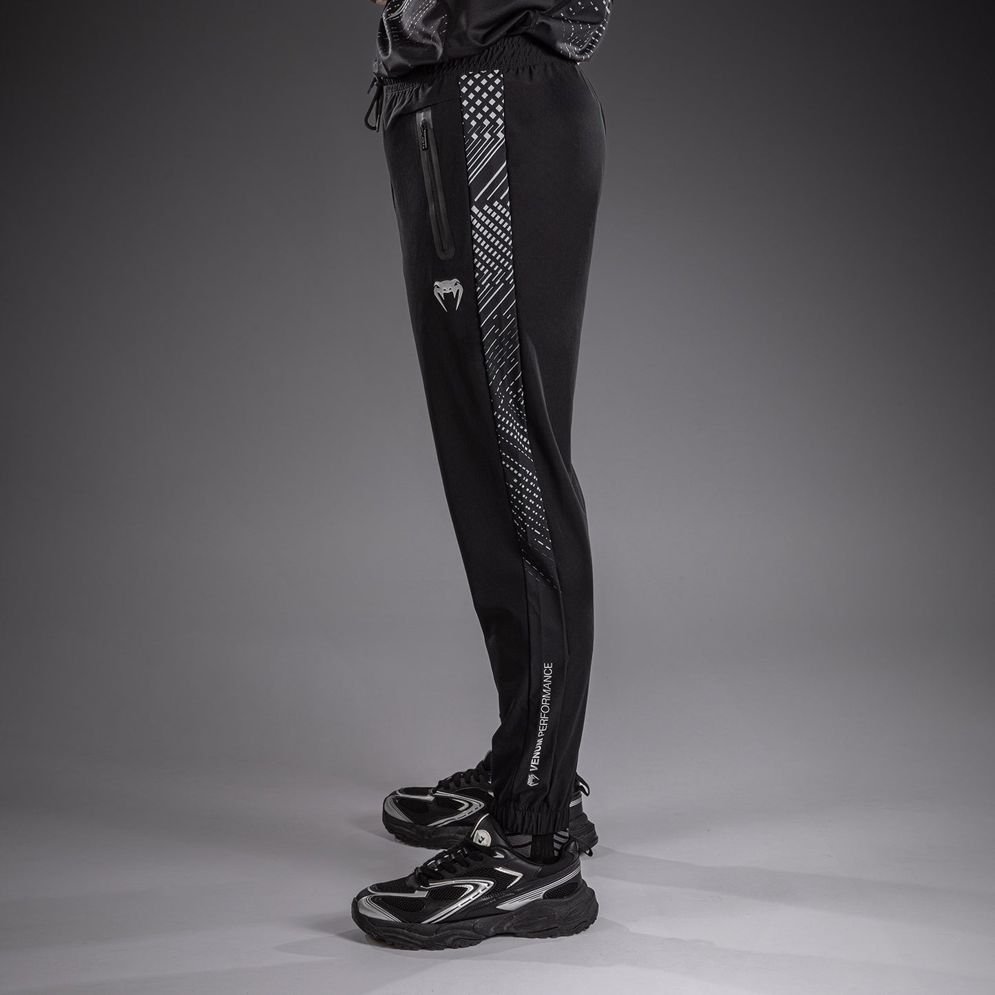 Venum Midnight Fury Pantalones de Chándal – Negro/Gris/Plata
