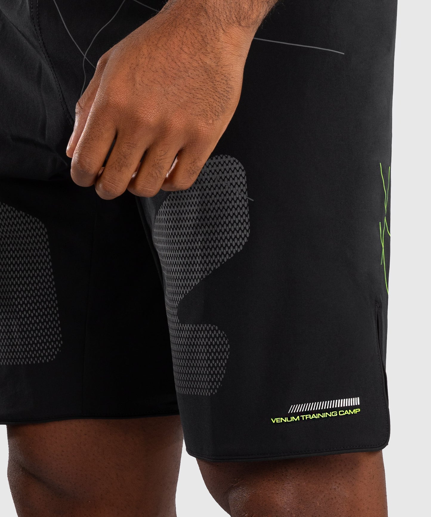 Venum Training Camp 4.0 Pantalones cortos de lucha - Negro/Verde neón