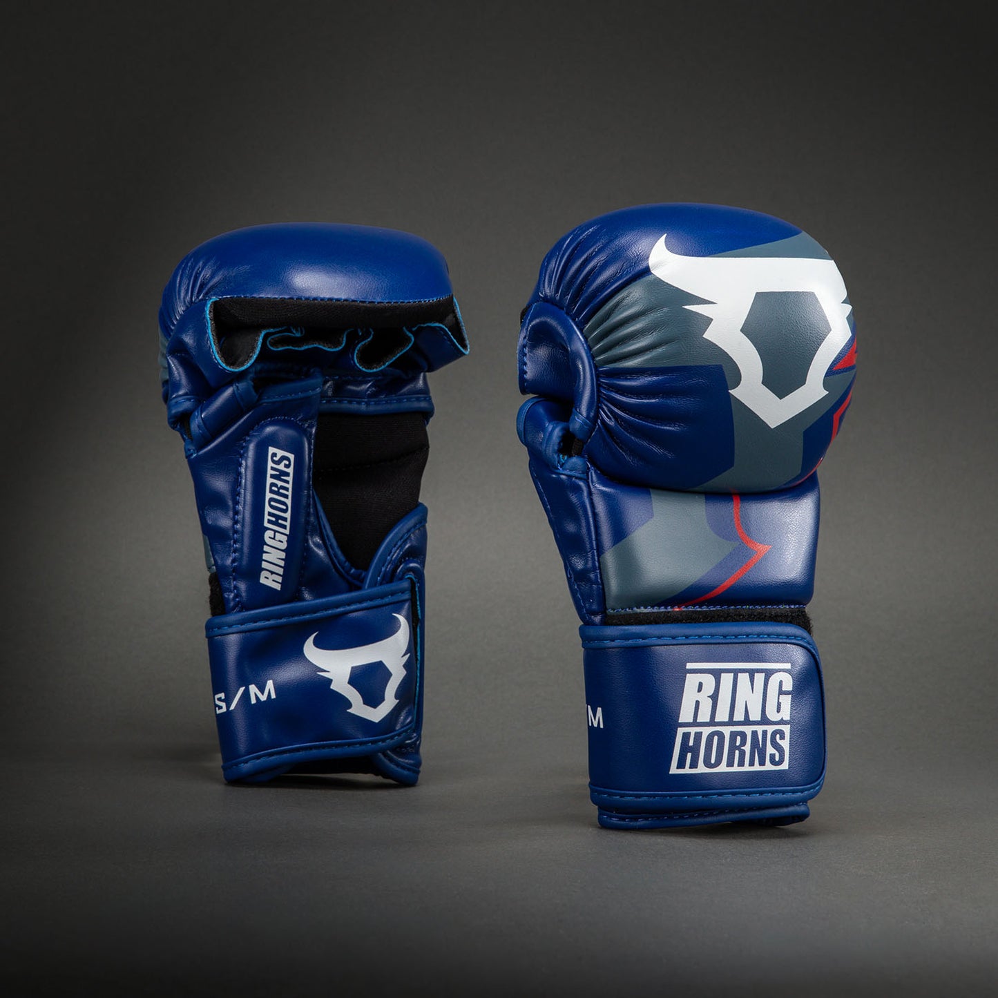 Venum Ringhorns Charger Guantes de Sparring MMA - Azul marino/Rojo