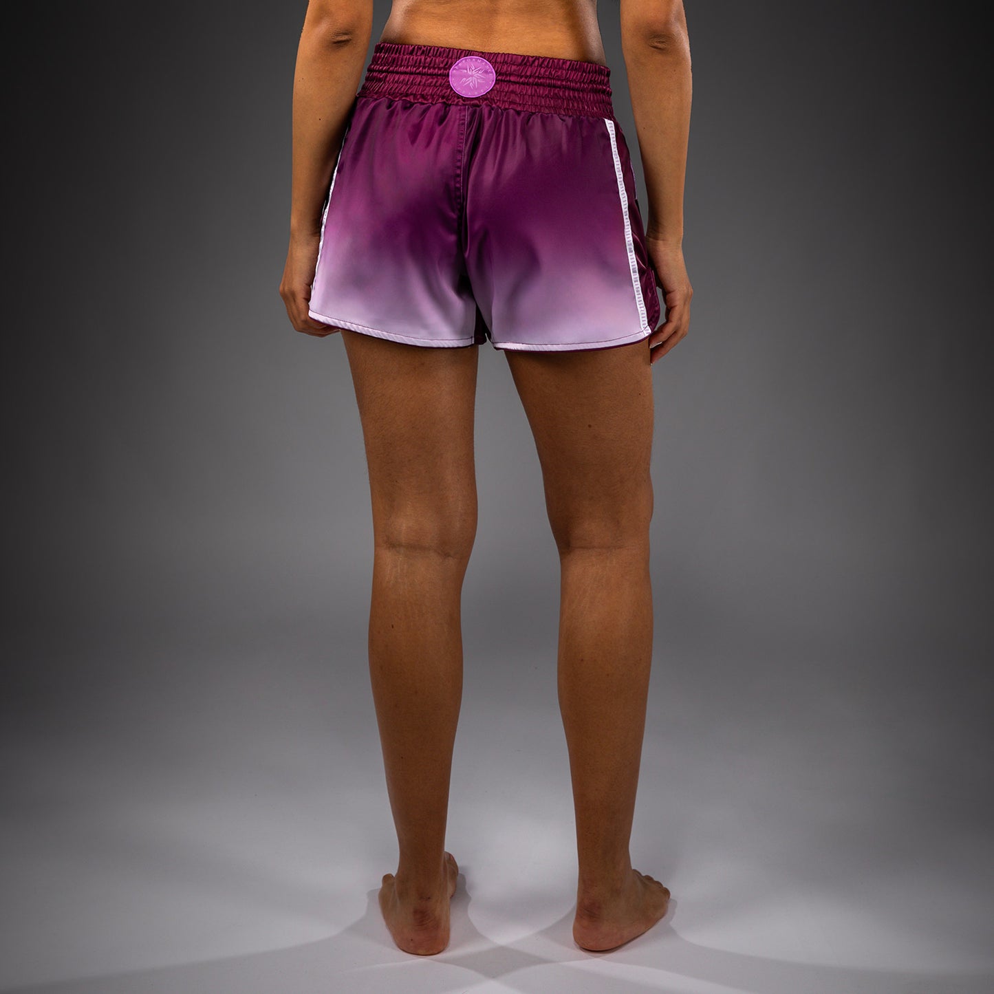 Venum Iris Pantalones Cortos Muay Thai - Ciruela/Blanco