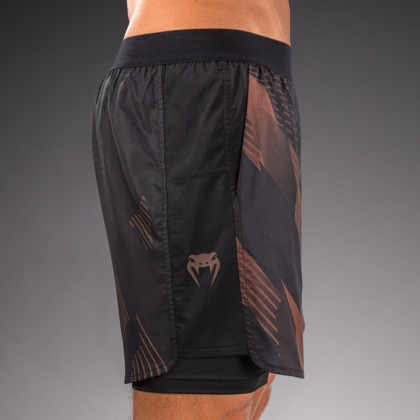 Venum No-Gi 6.0 Pantalón Corto de Entrenamiento - Negro/Marrón