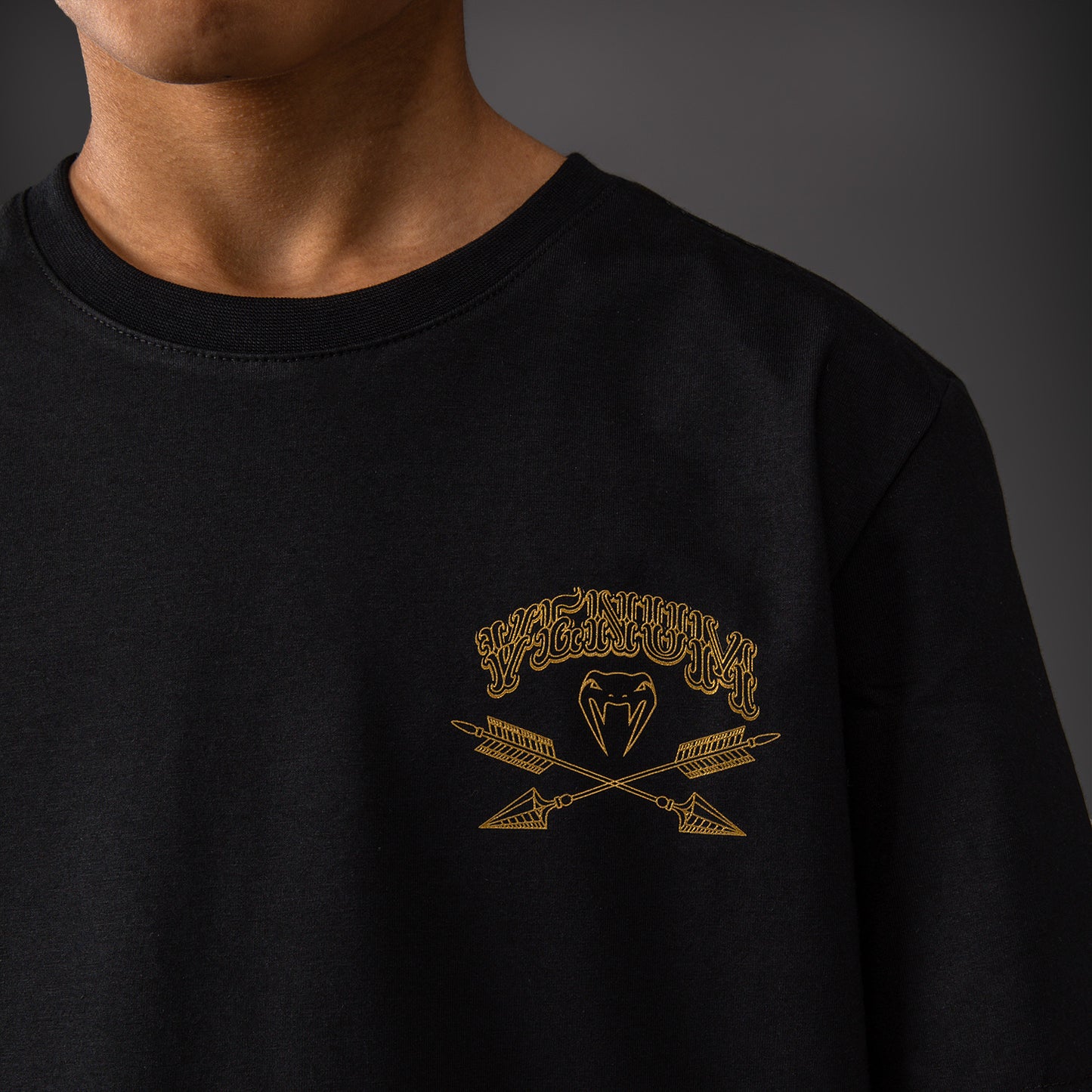 Venum Wolf Atak Camiseta Para Niños – Negro/Gris