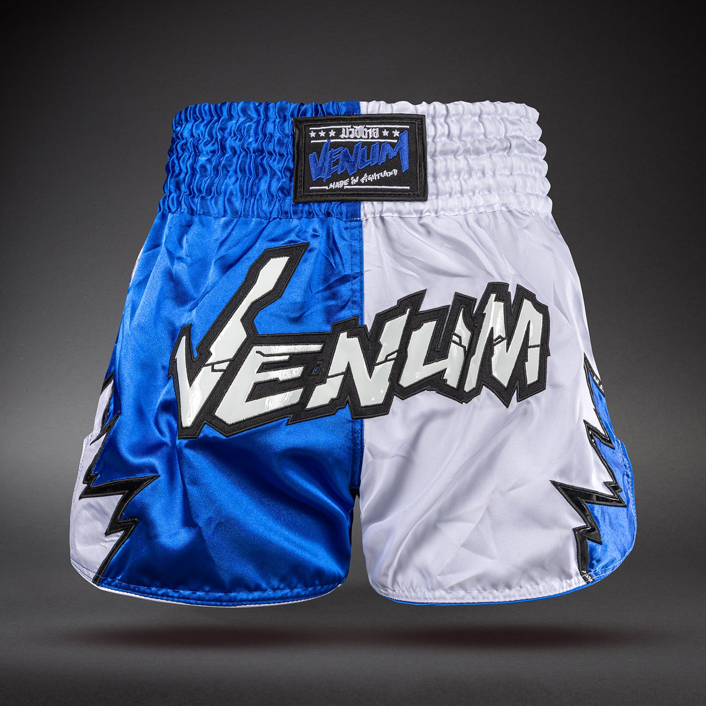 Venum Inferno 2.0 Pantalones Cortos de Muay Thai - Blanco/Azul