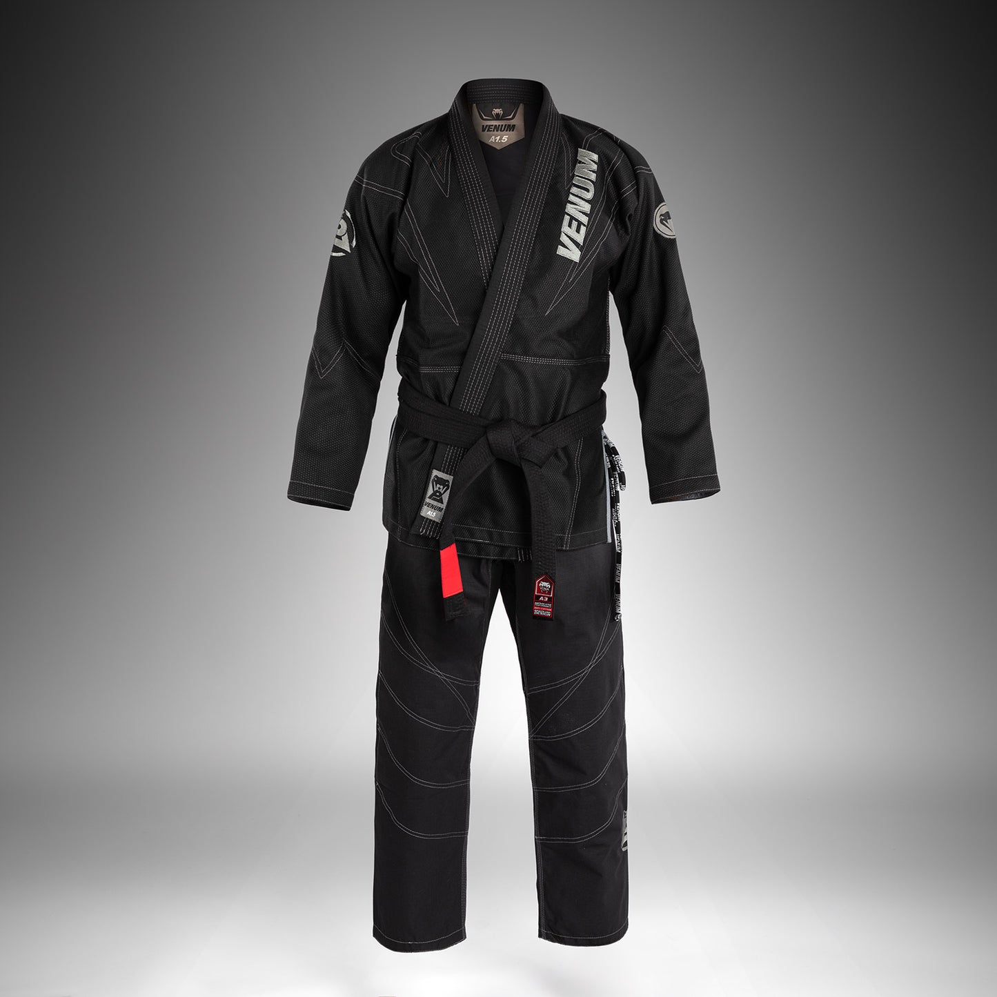 Venum x Polaris Gi BJJ - Negro/Gris Tormenta