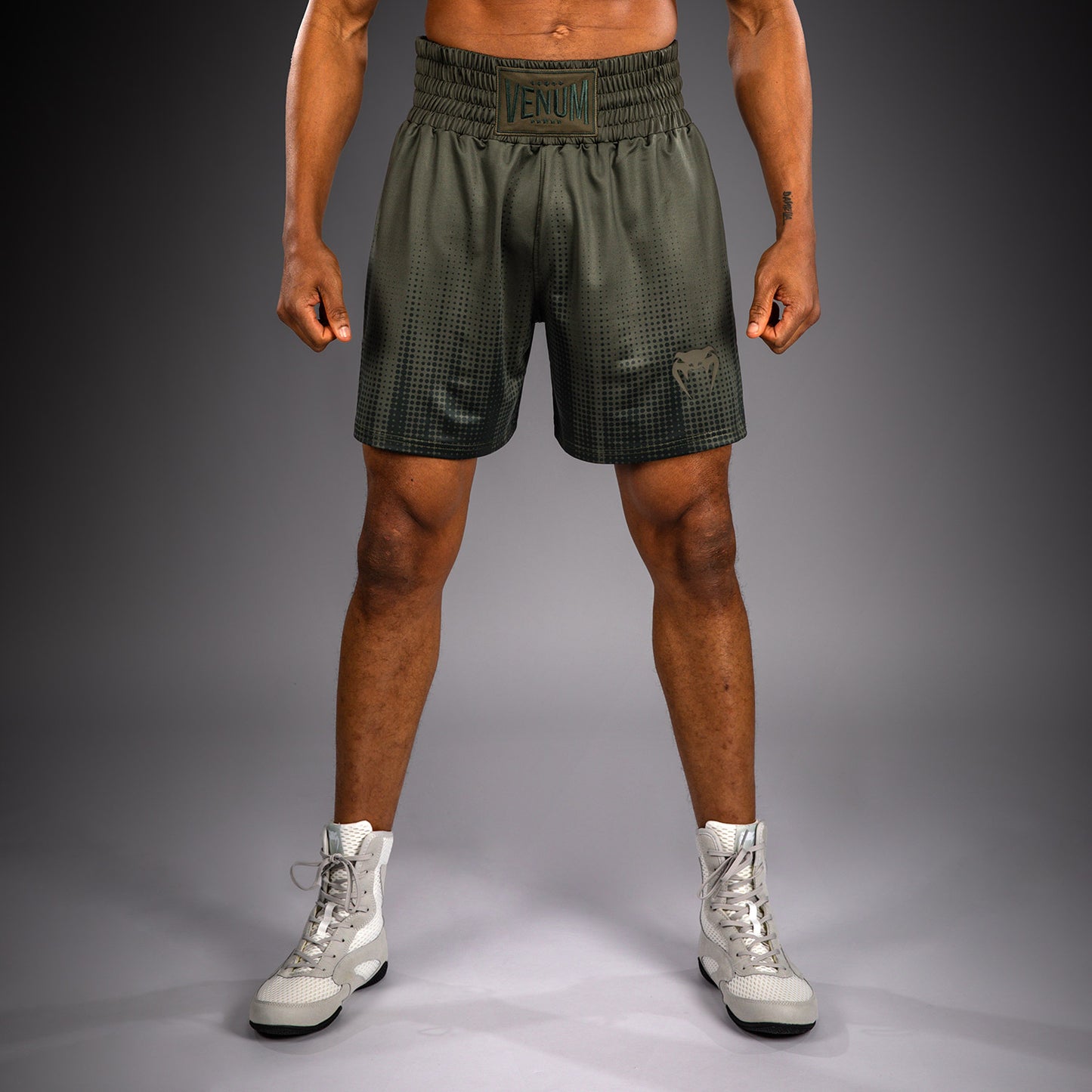 Venum Stealth Short de Boxeo – Caqui/Verde Oscuro