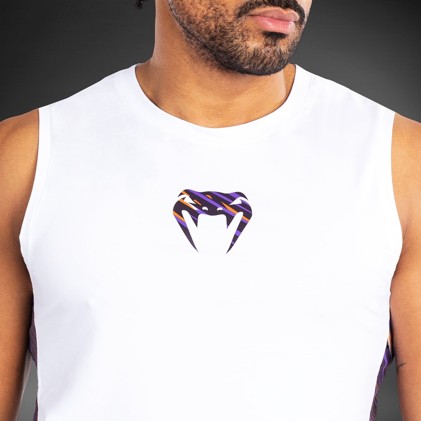 Venum Rapid Camiseta de Tirantes para Hombre - Blanco/Morado Oscuro