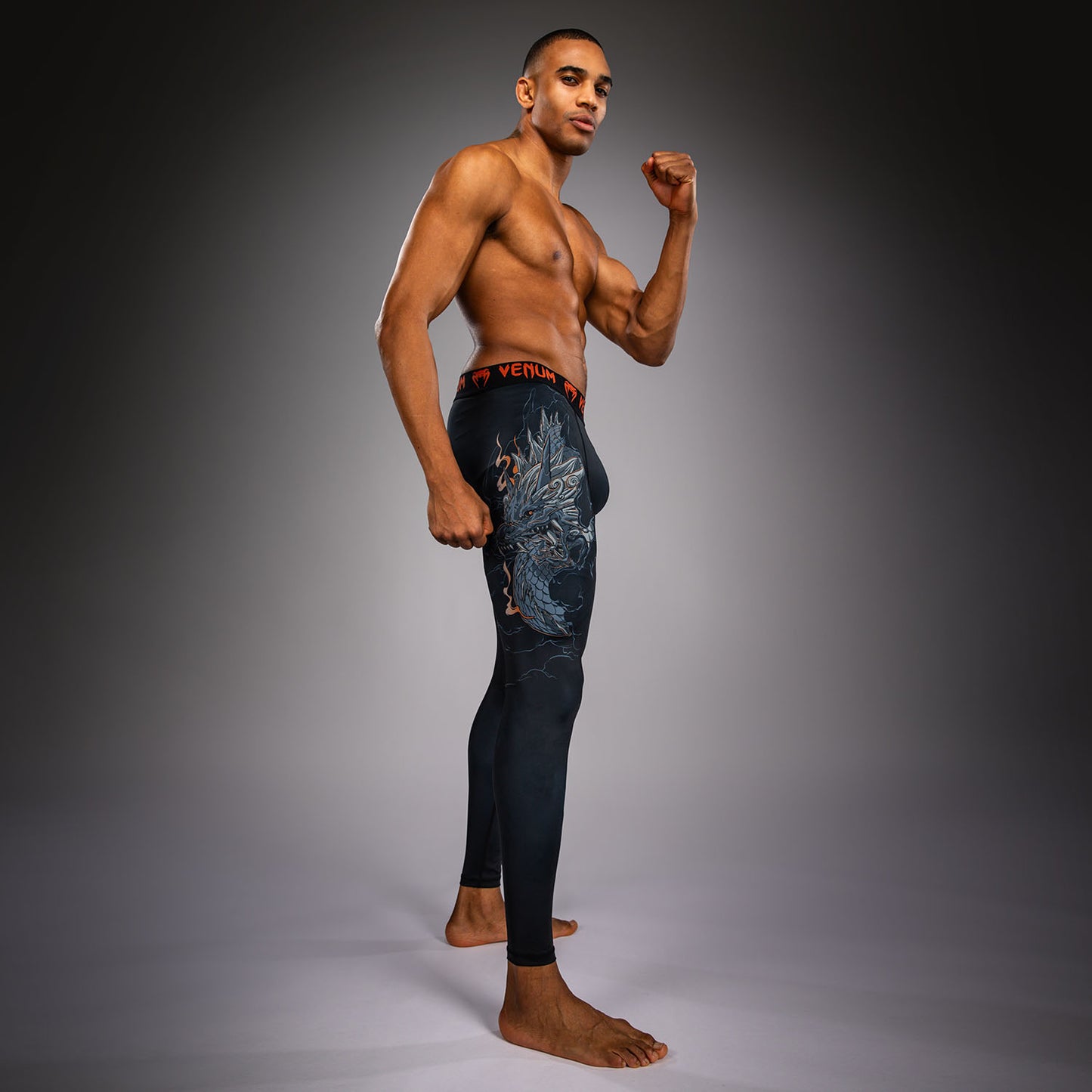 Venum Thunder Dragon Spats – Negro/Gris/Cobre