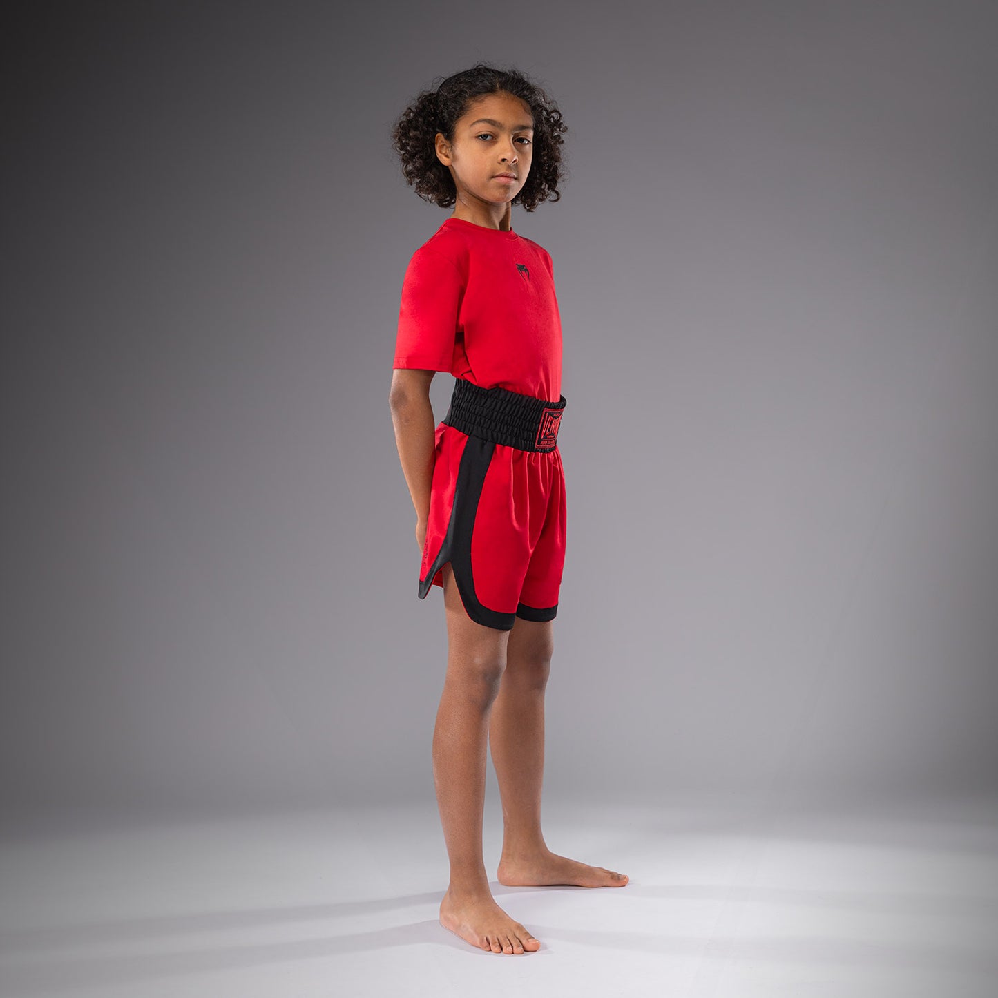 Venum Classic Short de boxeo para niños - Rojo cereza