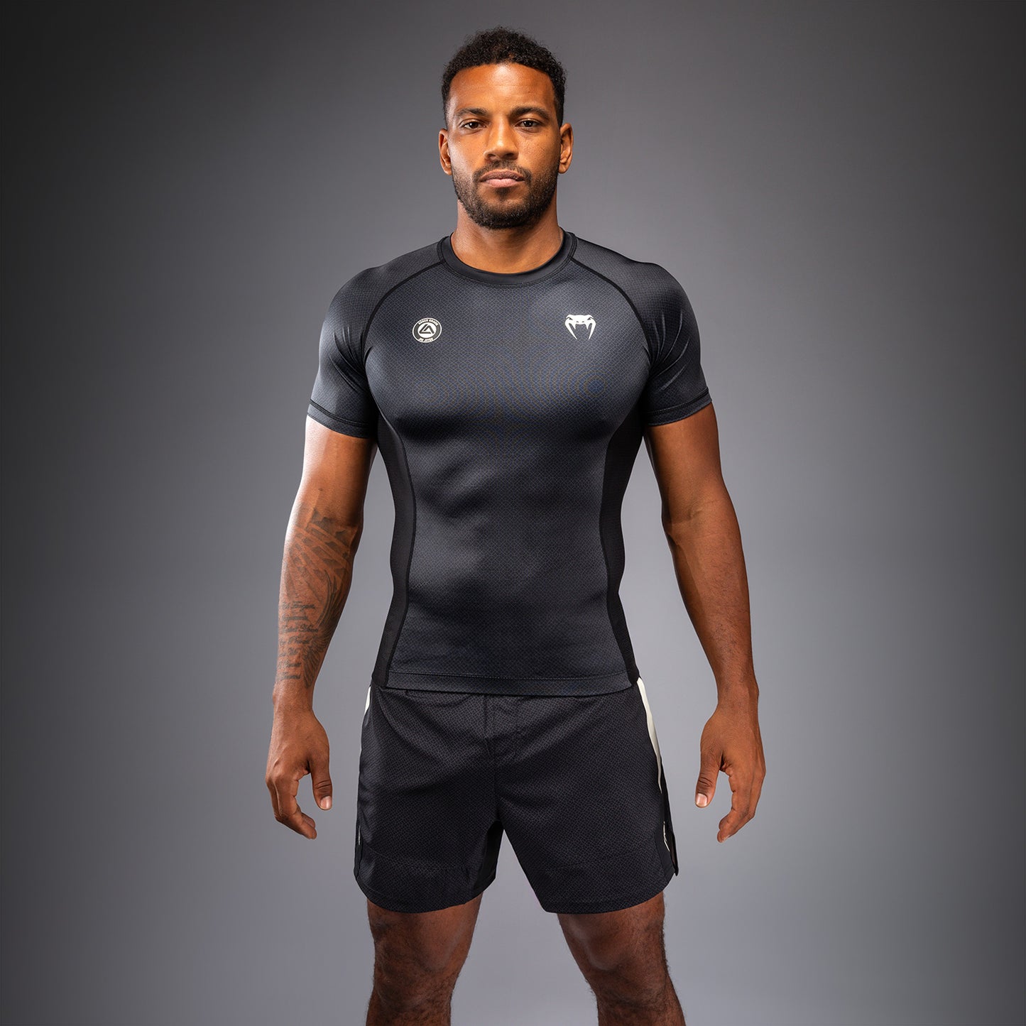 Venum x Roger Gracie Academy Rashguard Manga Corta - Negro