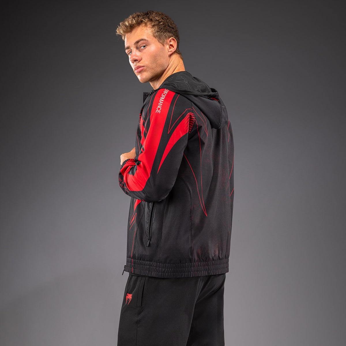 Venum Amazonia Reborn Chaqueta de chándal - Negro/Rojo