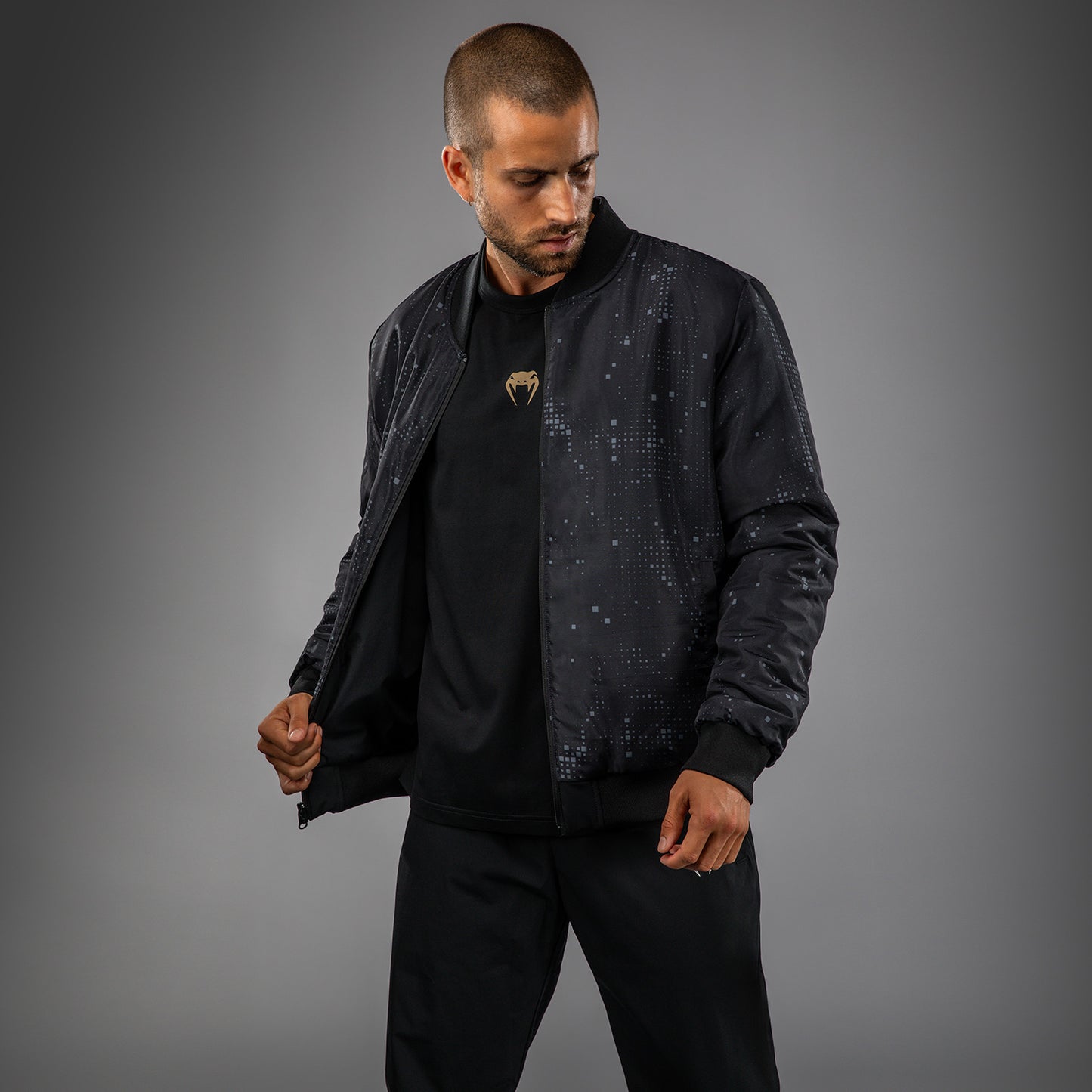 Venum Eclipse Cazadora Bomber – Negro/Hueso