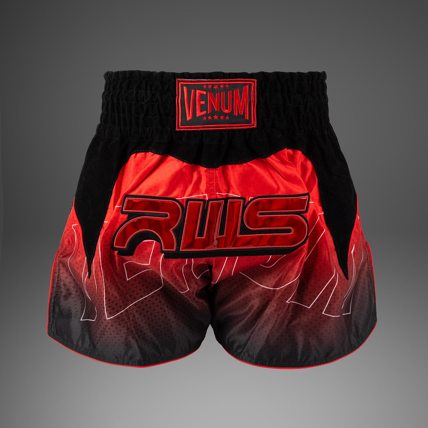 Venum x RWS 2.0 Pantalones Cortos de Muay Thai – Negro/Rojo