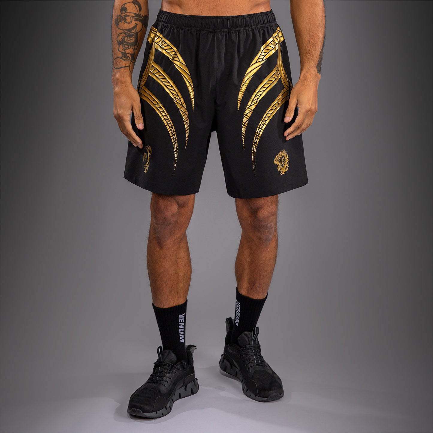 Venum x Mike Tyson Tiger Pantalón Corto de Entrenamiento Tiger - Negro/Oro
