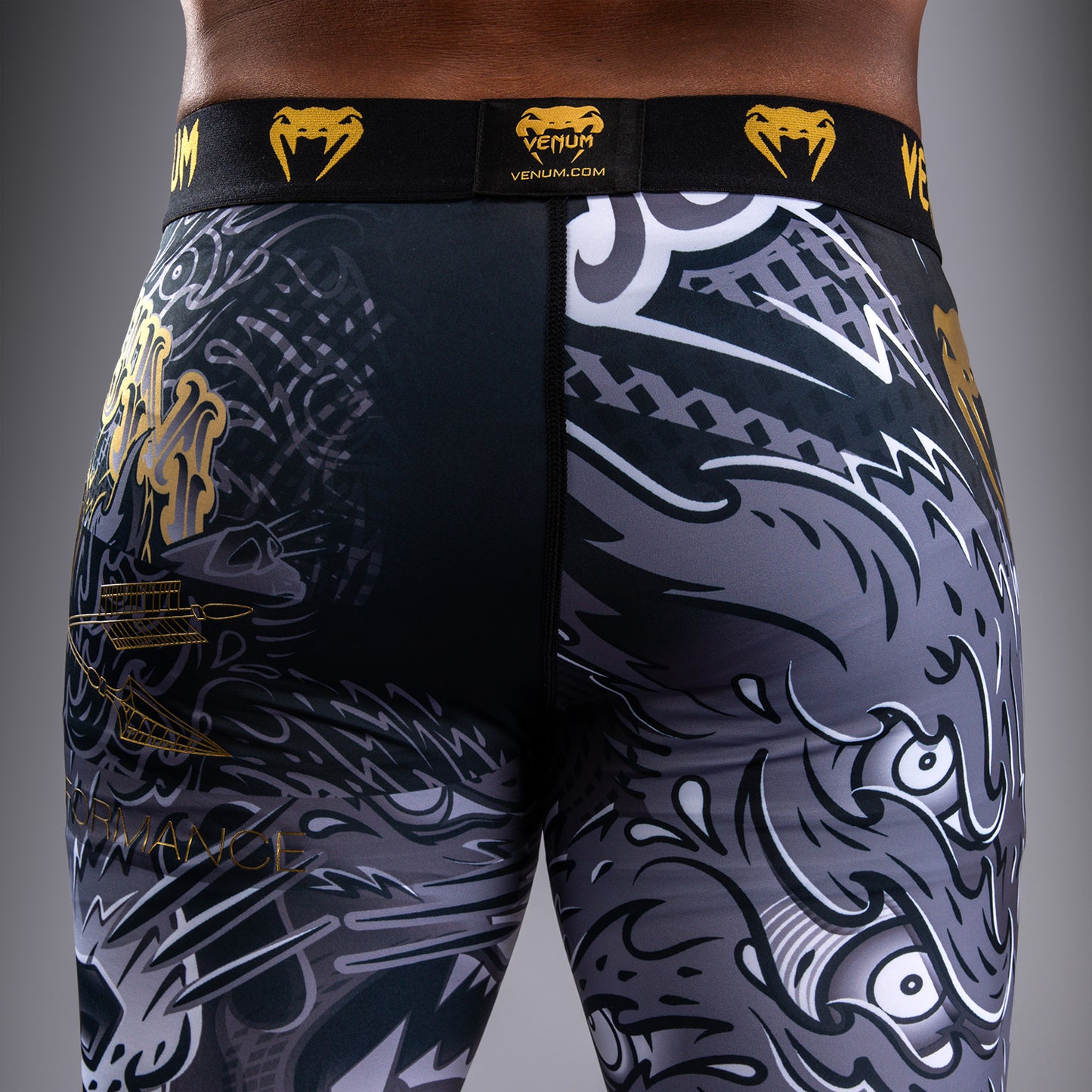 Venum Wolf Atak Spats – Negro/Gris