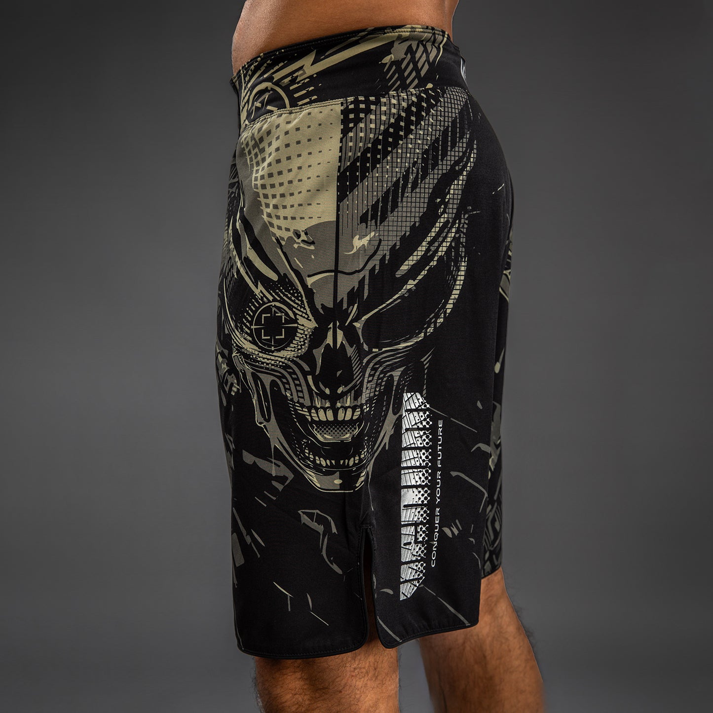 Venum Invader Pantalones de Lucha - Negro/Sand