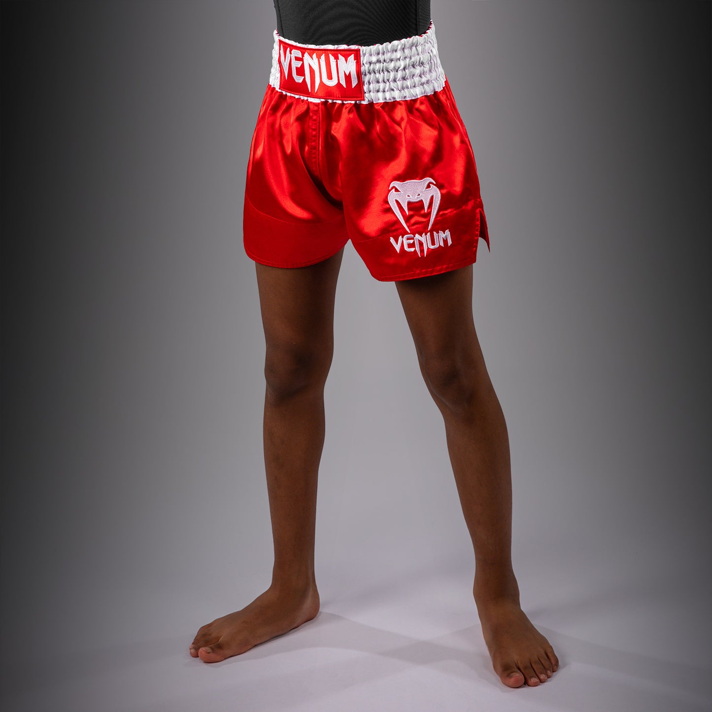 Venum Classic Short de Muay Thai para niños – Rojo Fuego