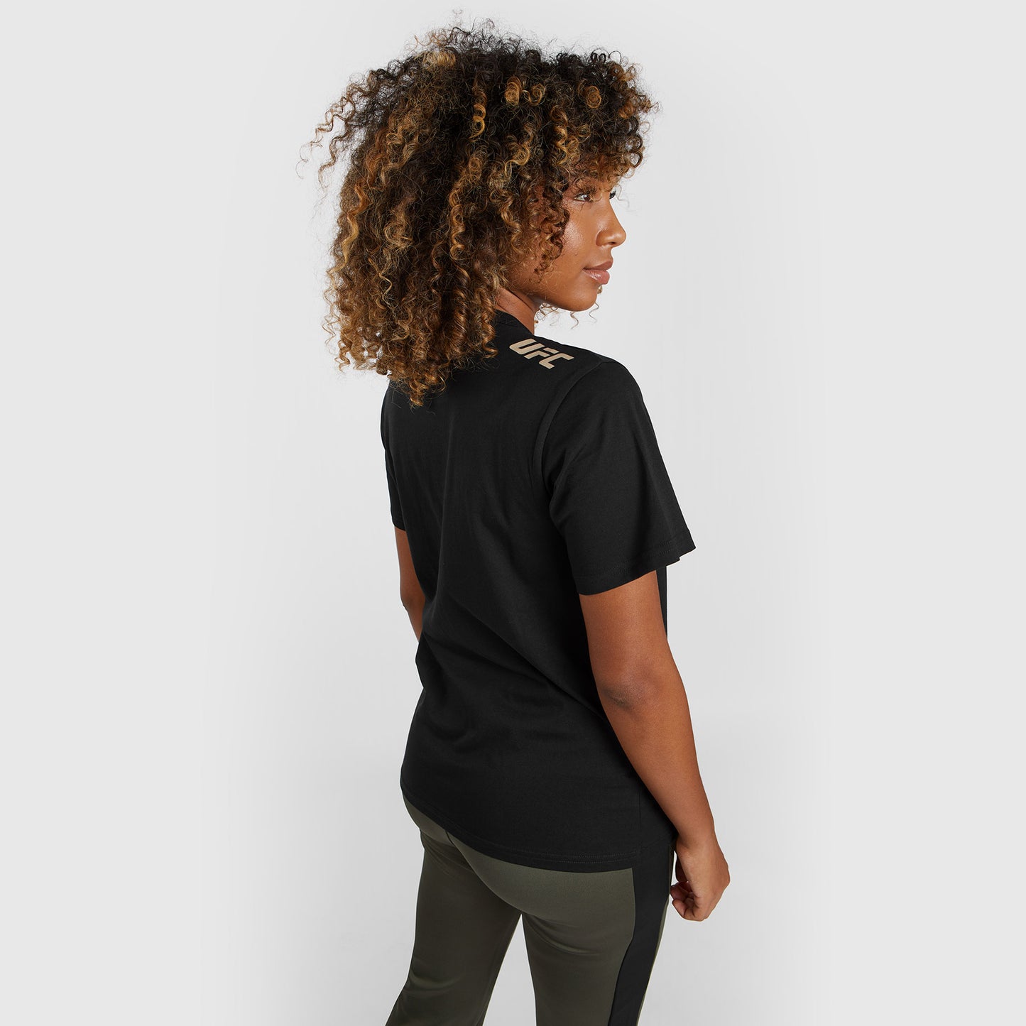 UFC Adrenaline by Venum Fight Week Camiseta de algodón de manga corta para Mujer - Negro