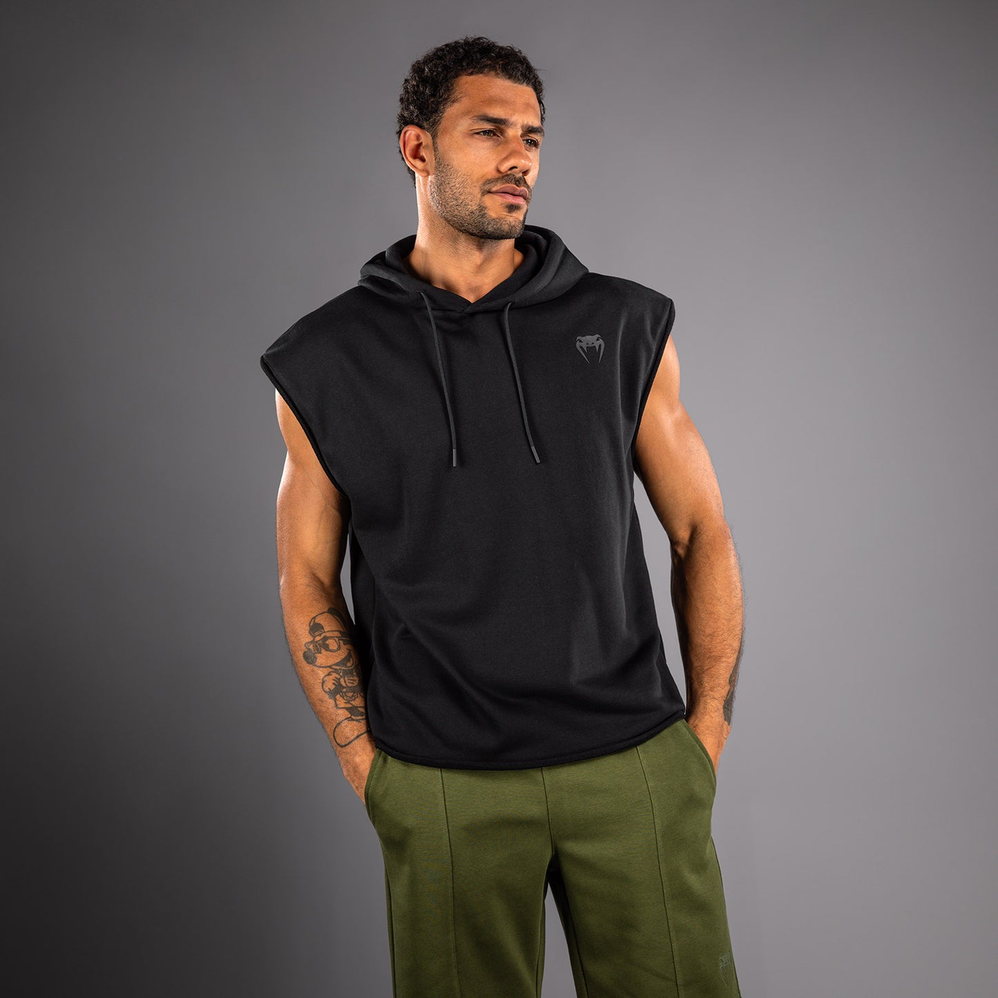 Venum Divide Sudadera con Capucha Sin Mangas - Negro