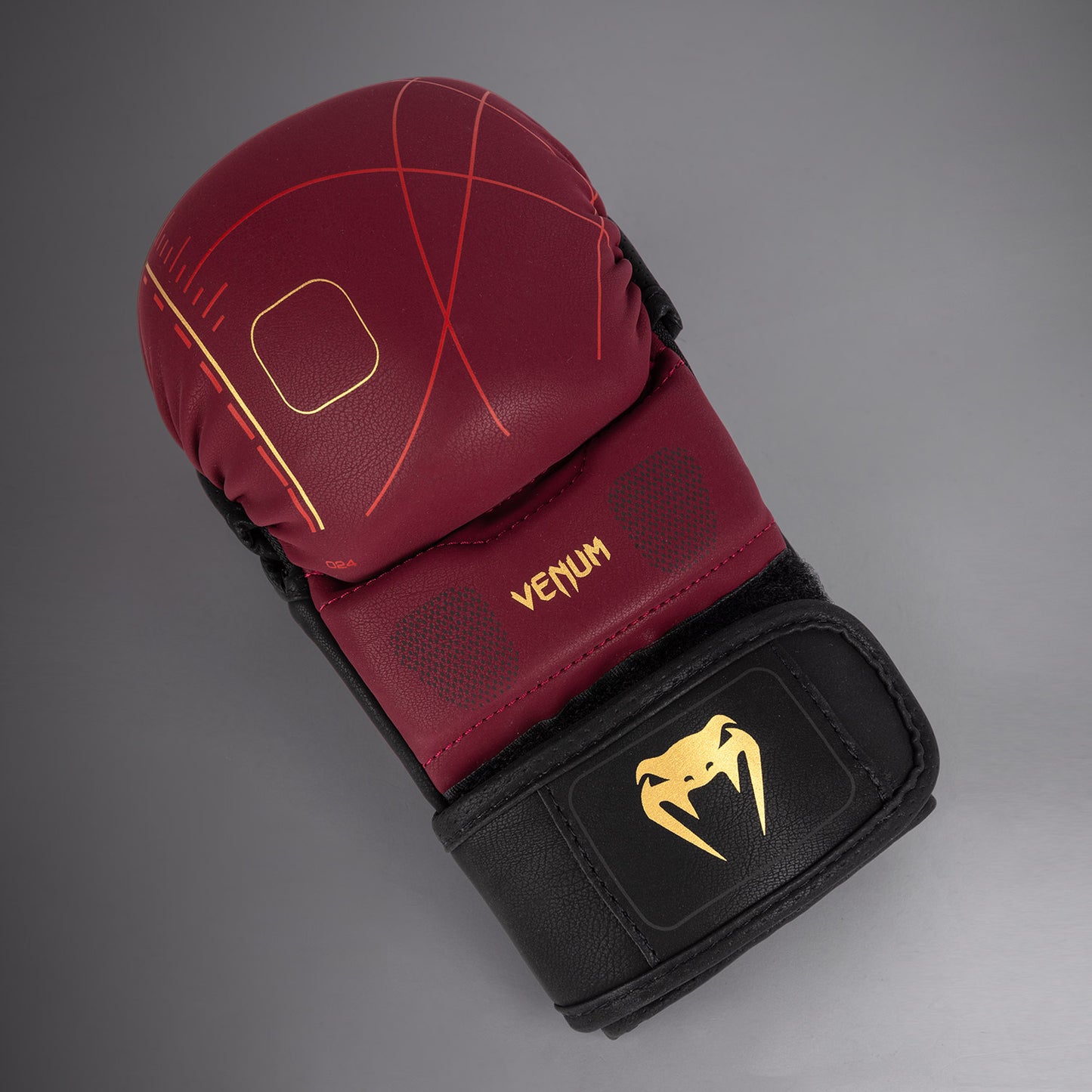 Venum Tactical XT Guantes de combate - Negro/Burdeos/Oro