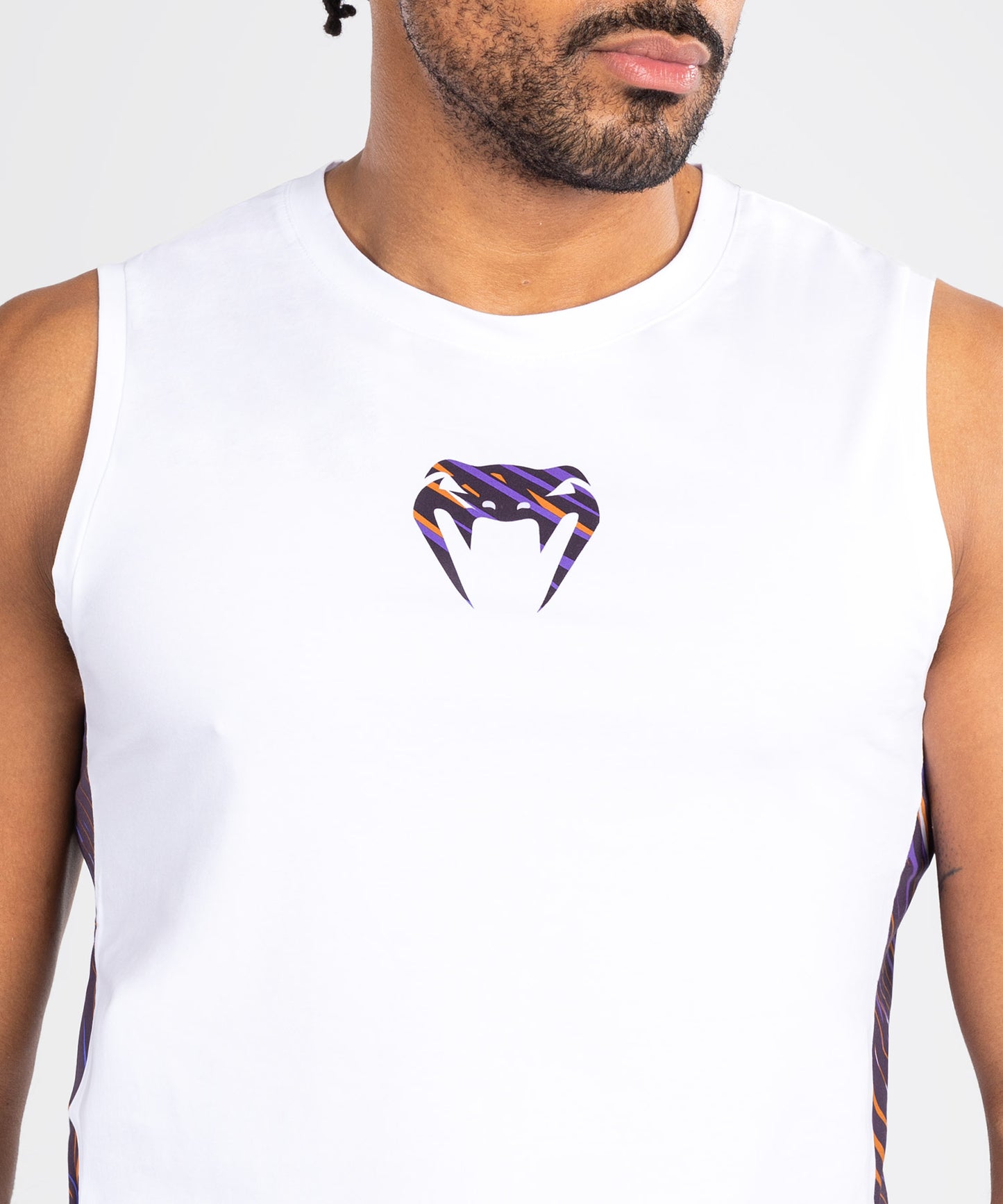 Venum Rapid Camiseta de Tirantes para Hombre - Blanco/Morado Oscuro