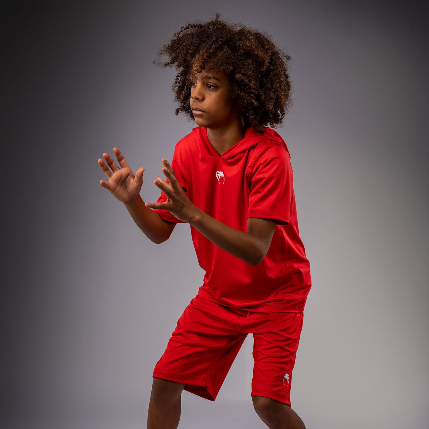 Venum Elite Sudadera Dry-Tech Manga Corta Para Niños - Rojo