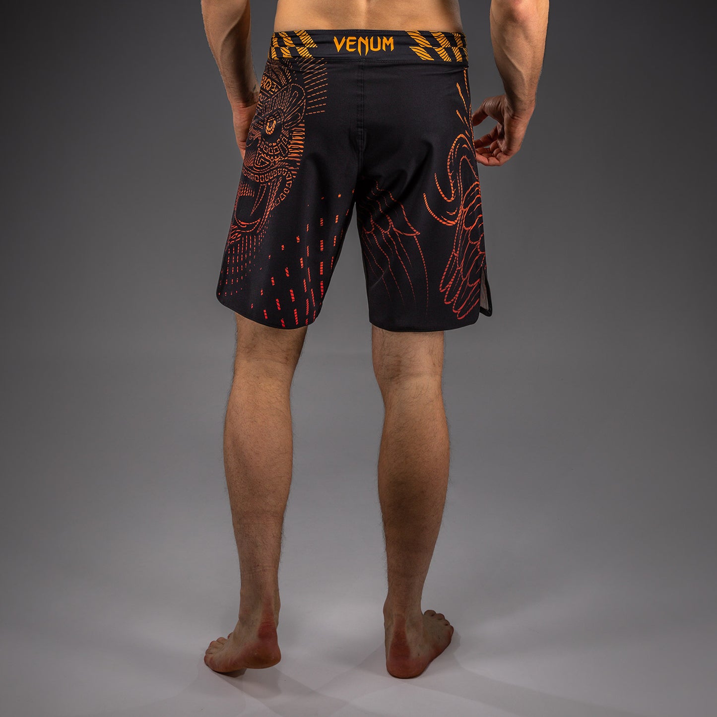 Venum Quetzal Fury Fightshorts - Negro/Rojo Fury/Mandarina