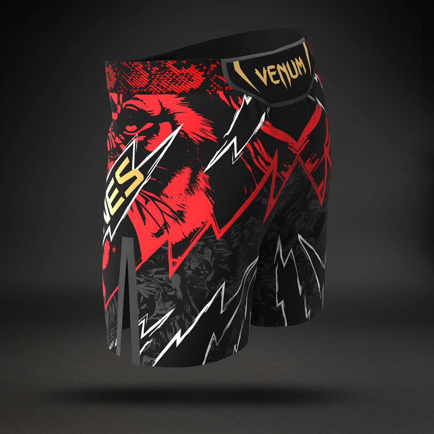 UFC Unrivaled by Venum Jon Jones Pantalones Cortos de Lucha para Hombres - Rojo