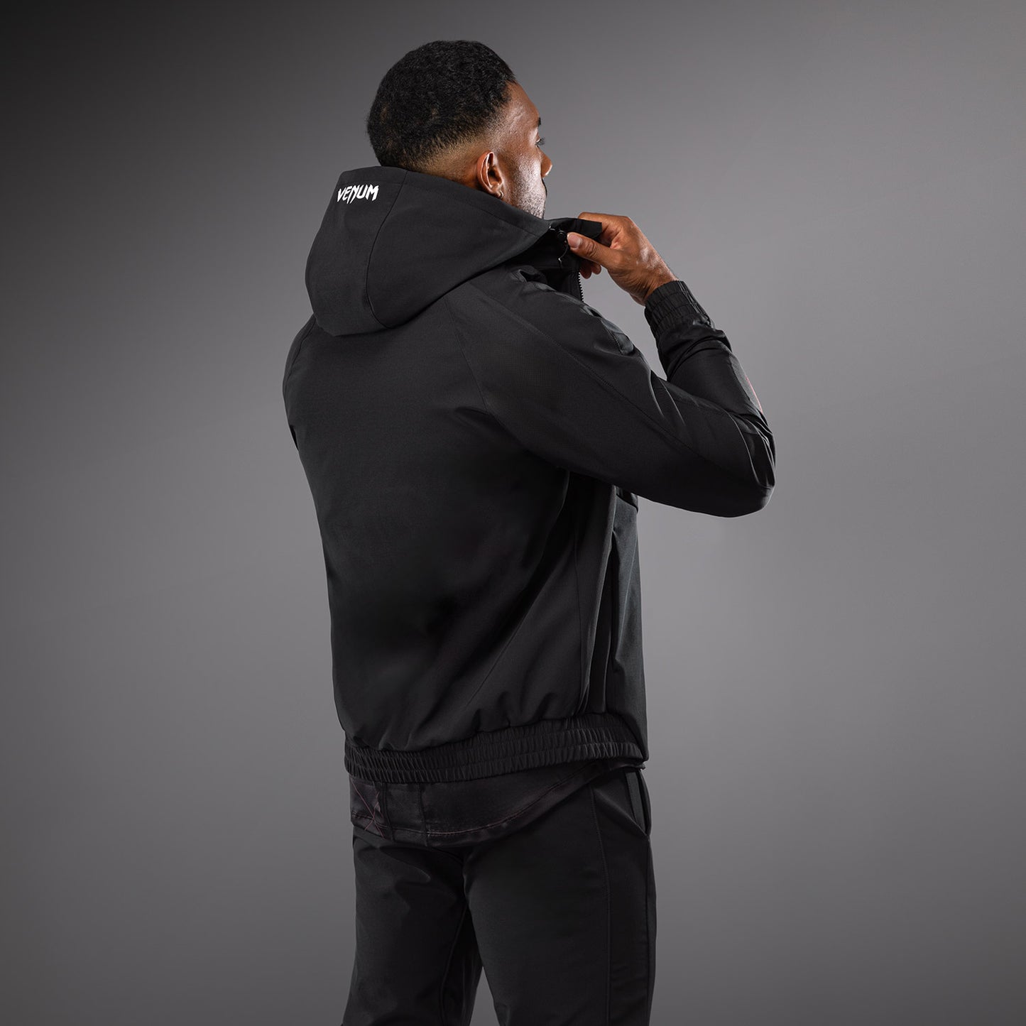 Venum Tactical XT Chaqueta de los hombres de la pista - Negro/fuego rojo