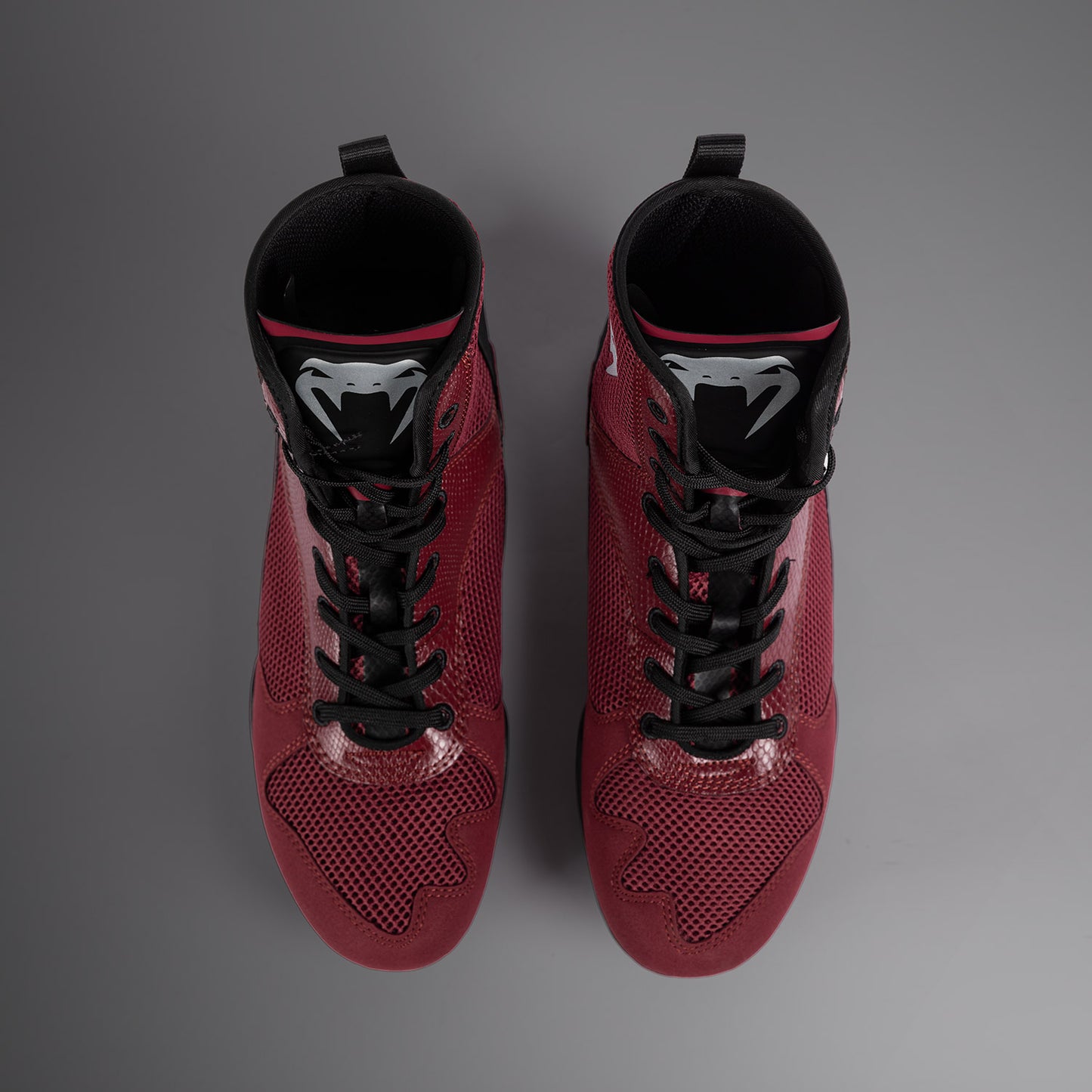 Venum Elite Zapatillas de Boxeo - Burdeos/Plata