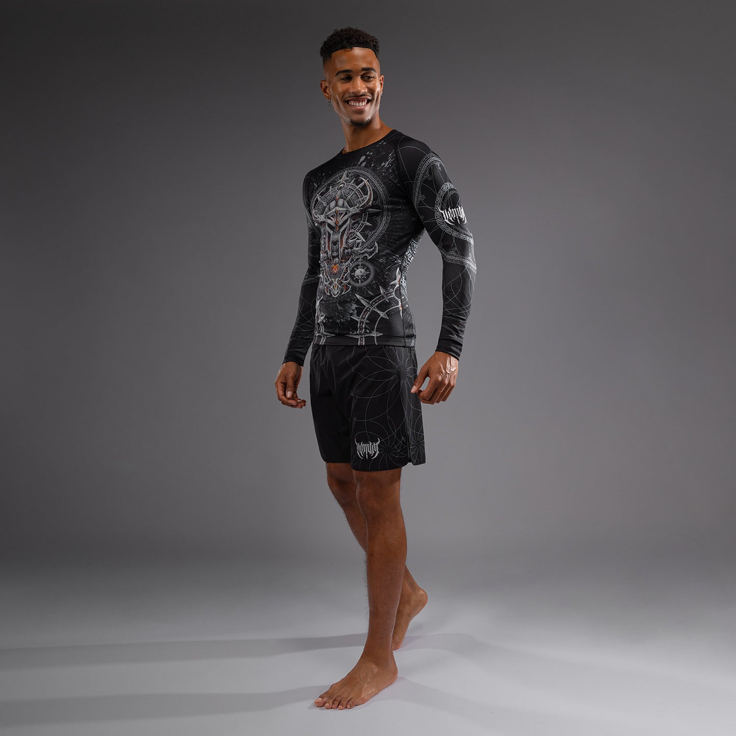 Venum Gladiator 5.0 Camiseta De Manga Larga Para Hombre - Negro/Plata