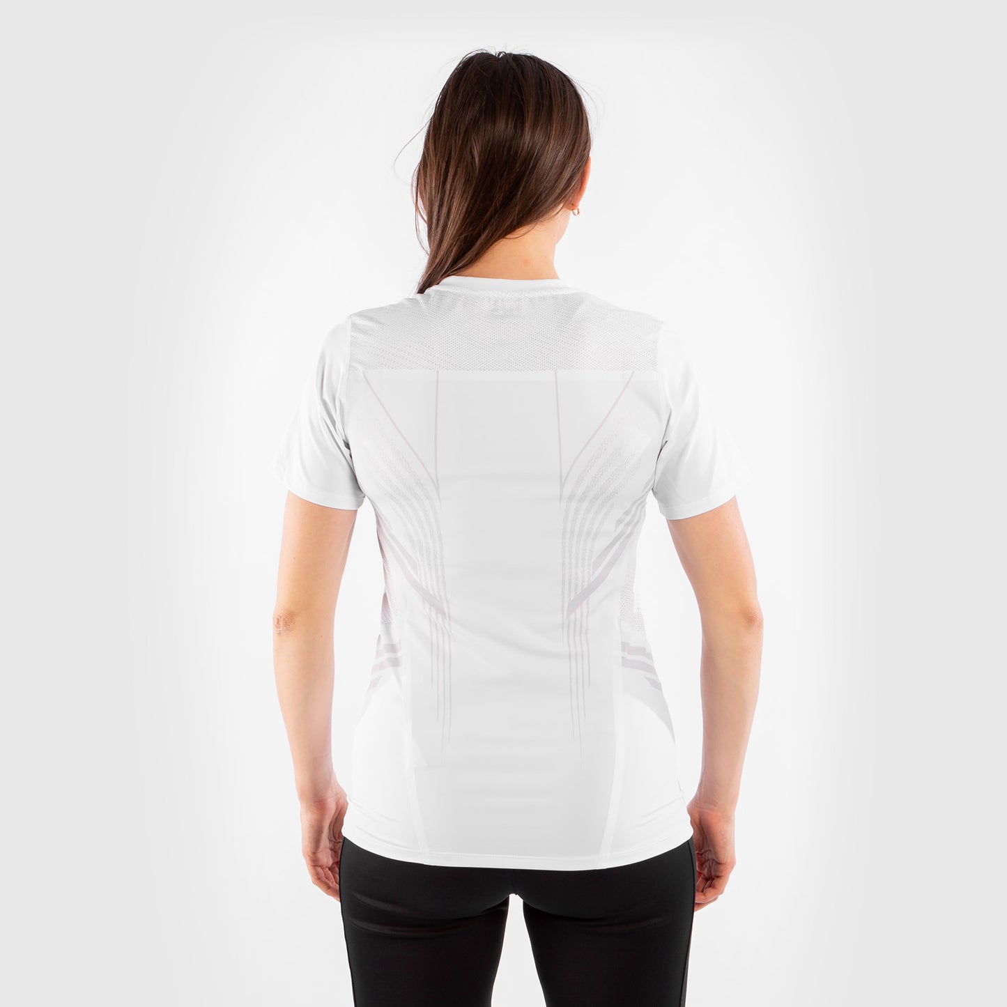 Camiseta Técnica Para Mujer UFC Venum Authentic Fight Night - Blanco