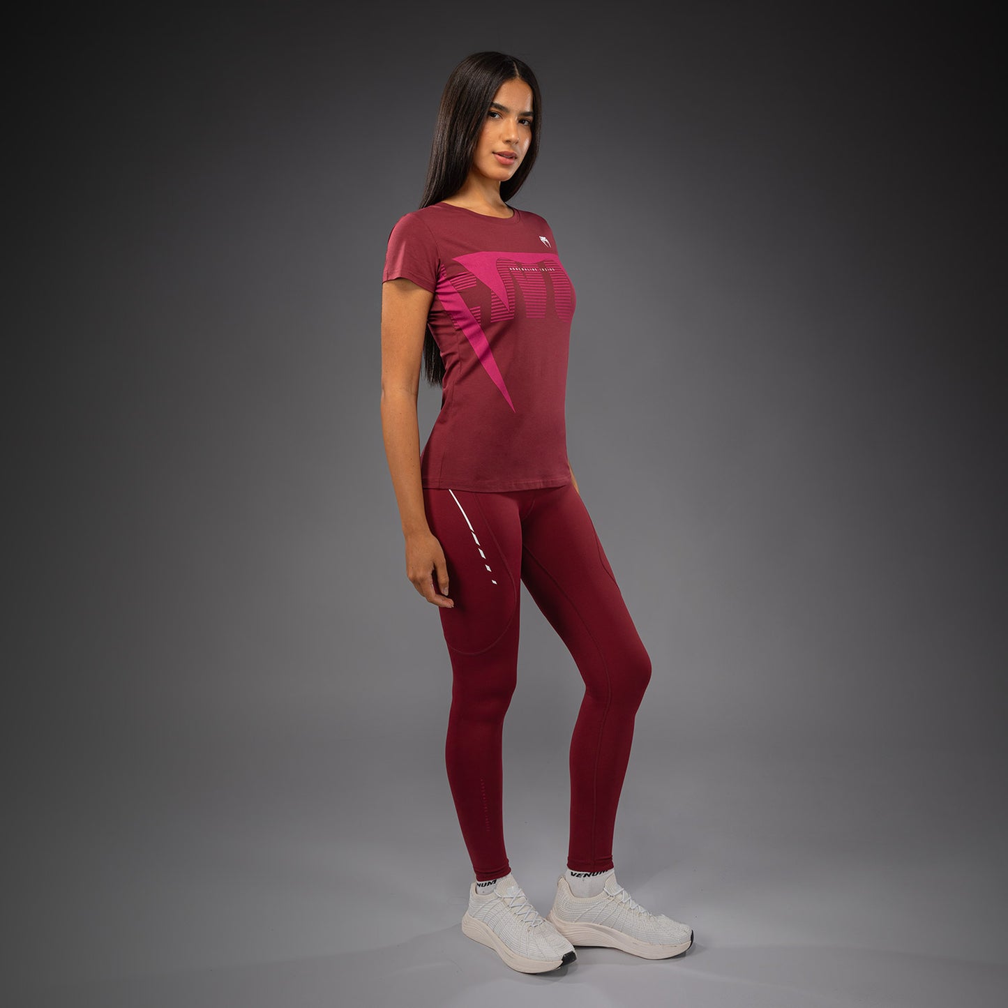 Venum Adrenaline Camiseta Mujer – Burdeos/Rosa