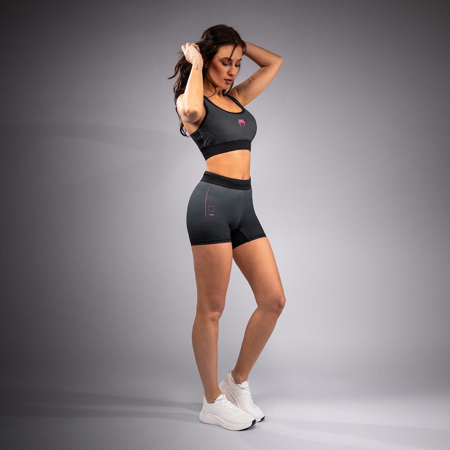 Venum Tactical XT Short Vale Tudo Mujer - Negro/Gris Tormenta
