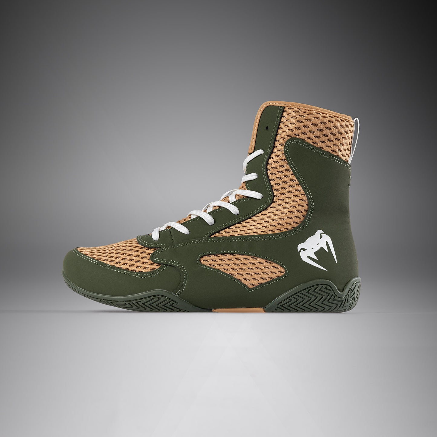 Venum Contender Zapatillas de Boxeo - Verde Militar/Arena