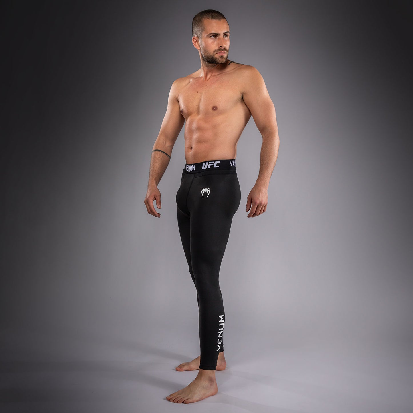 Venum UFC Unity by Venum Authentic Fight Week Pantalón de Compresión Técnico para Hombre - Negro