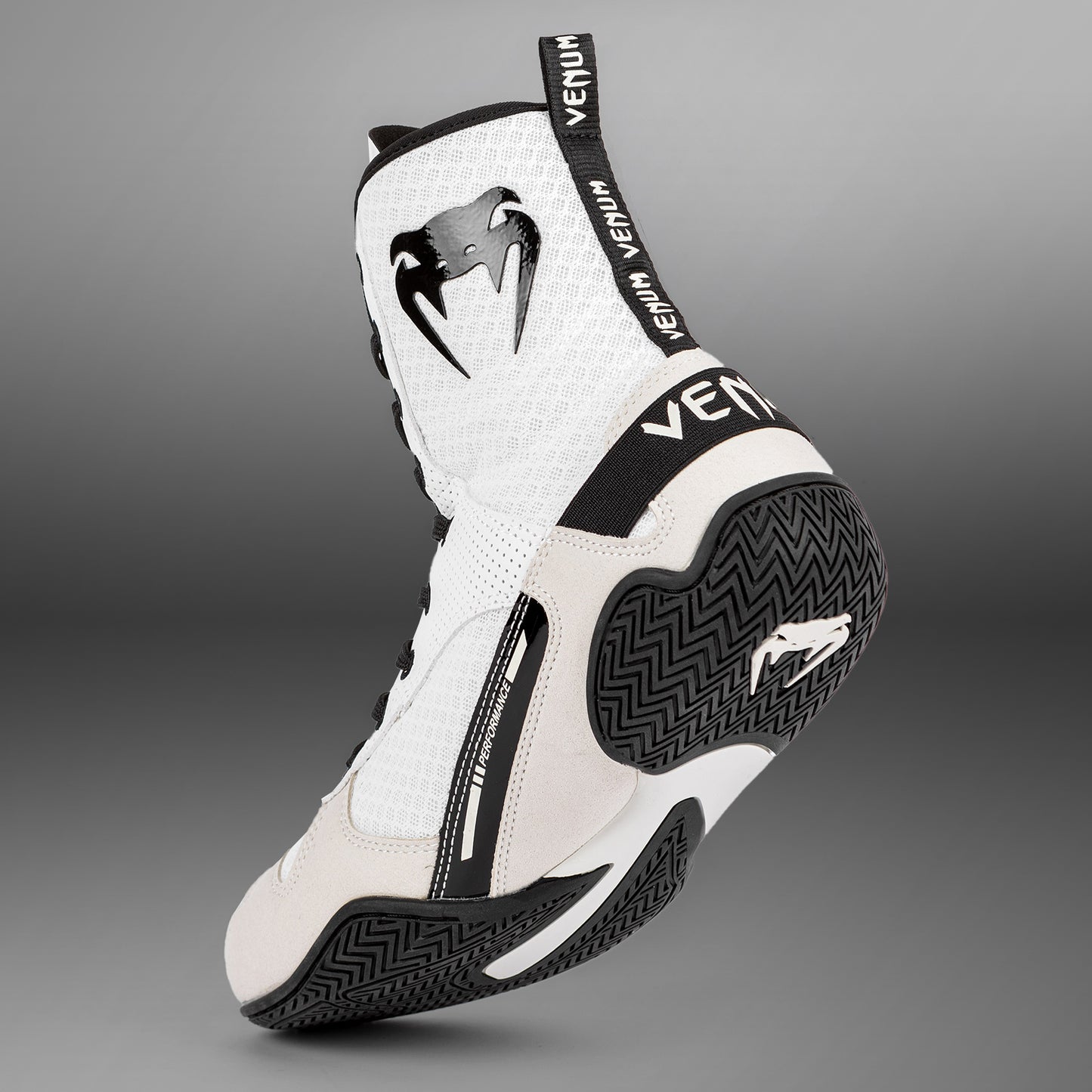 Venum Elite Zapatillas de Boxeo - Blanco/Negro
