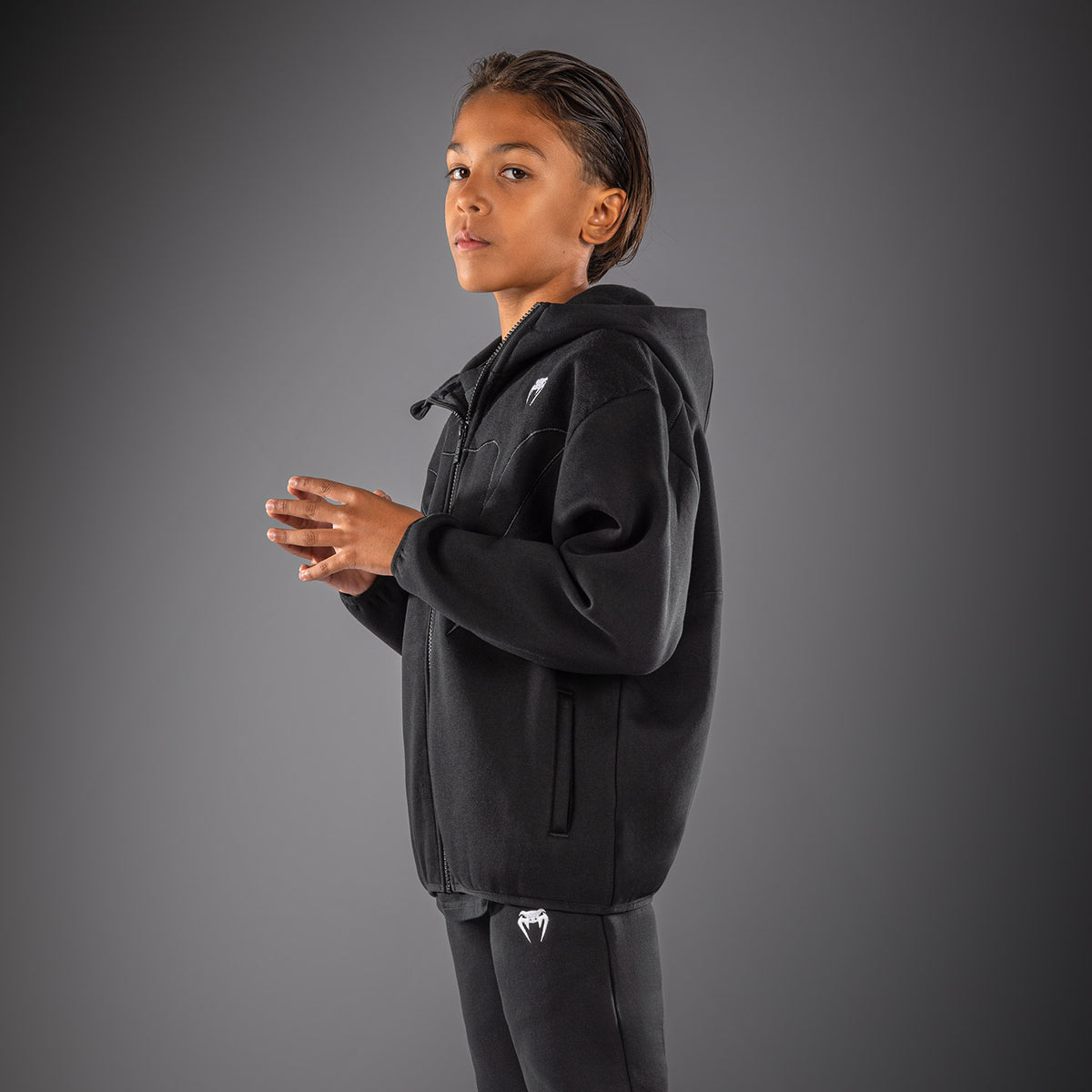 Venum Attack Fleece & Weave Chaqueta de chándal para niño - Negro