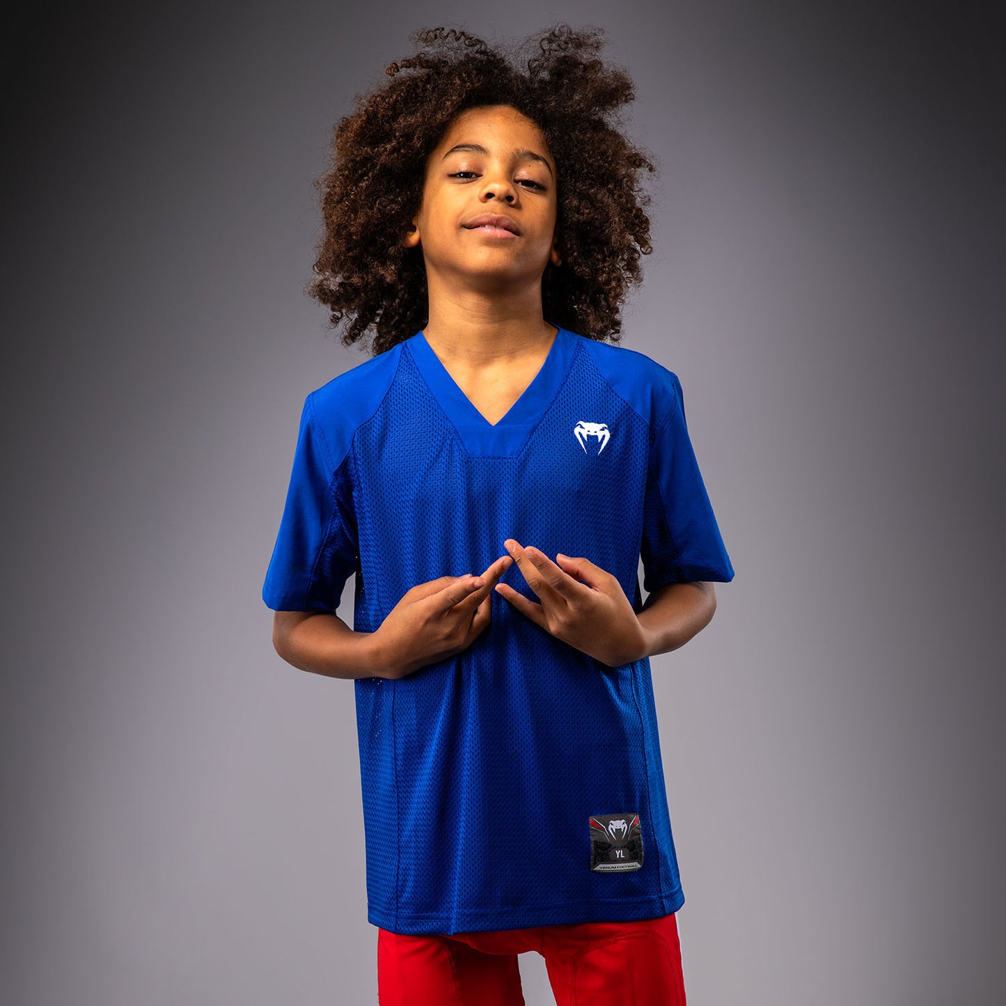 Venum Elite Football Camiseta de Fútbol Manga Corta Para Niños - Azul Real