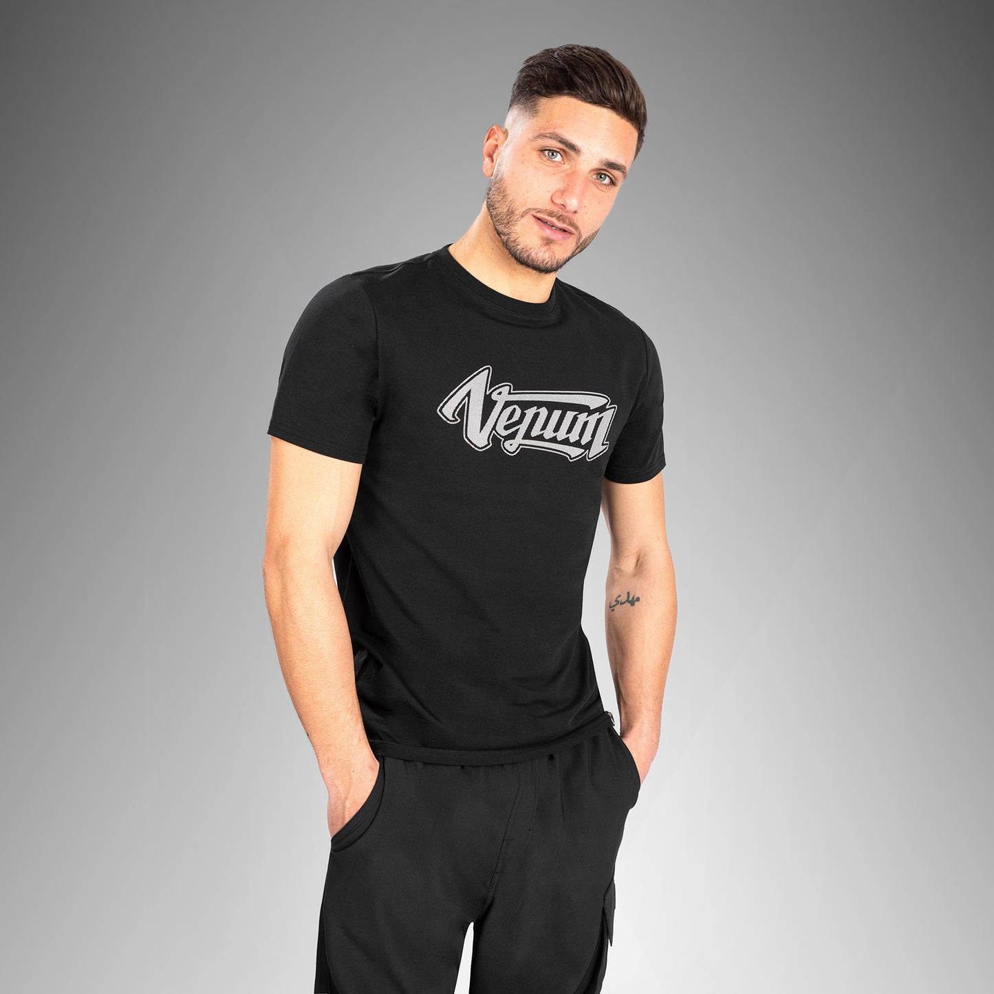 Camiseta ajustado Venum Absolute 2.0 - Negro/Plata