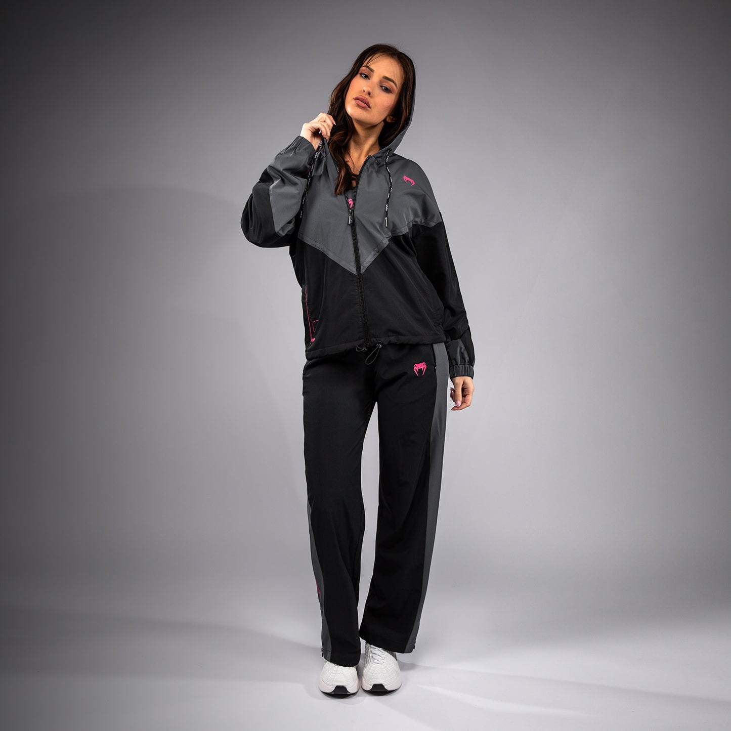 Venum Tactical XT Chaqueta de chándal para mujer - Negra/Gris Tormenta