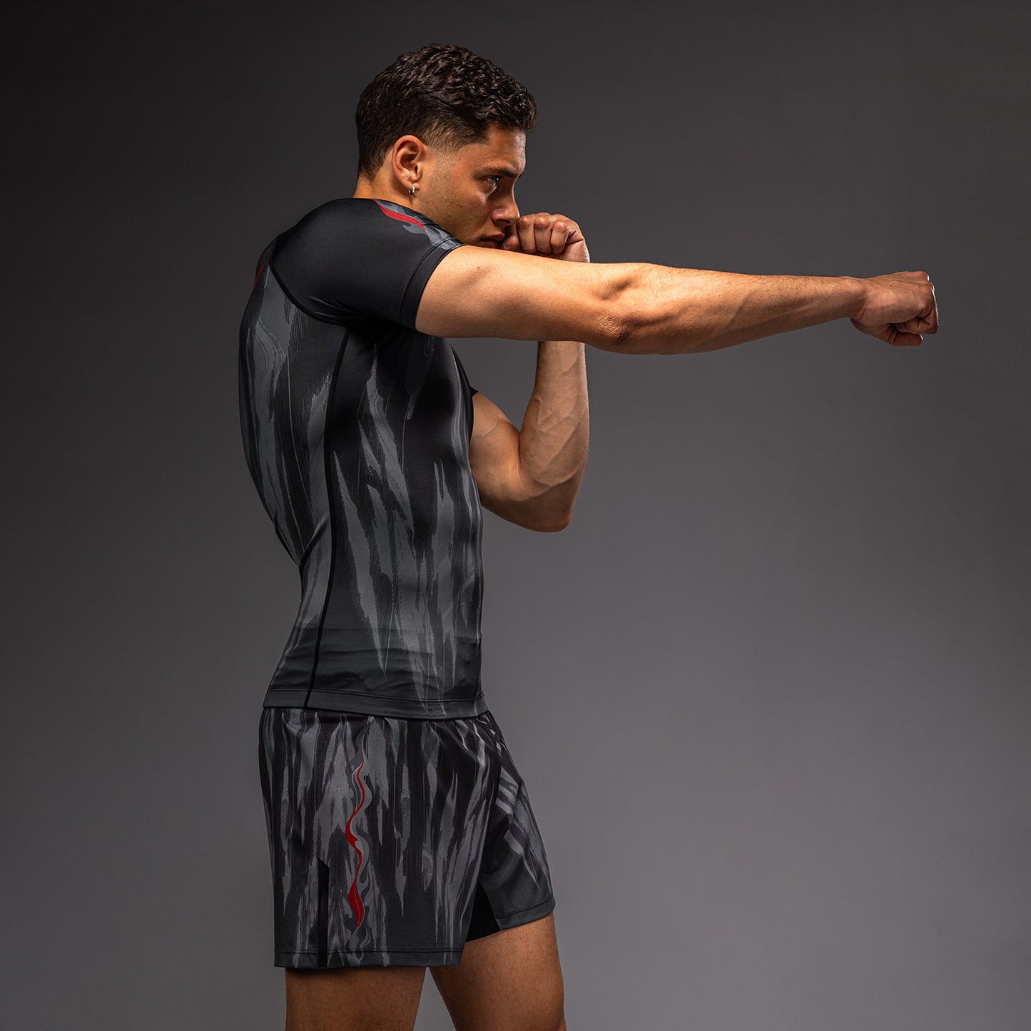 Venum Demon Rashguard de Manga Corta - Negro/Gris