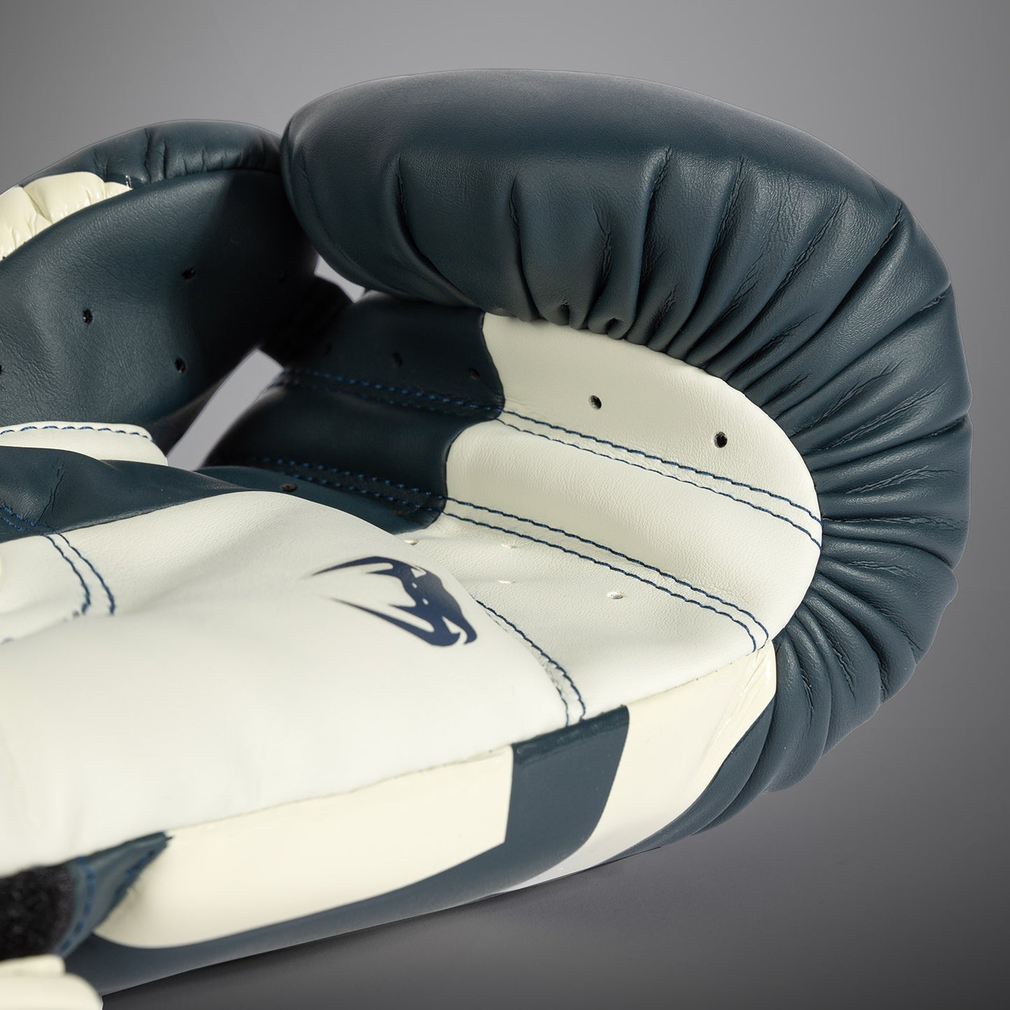Guantes de Boxeo Venum Elite - Blanco/Azul Marino