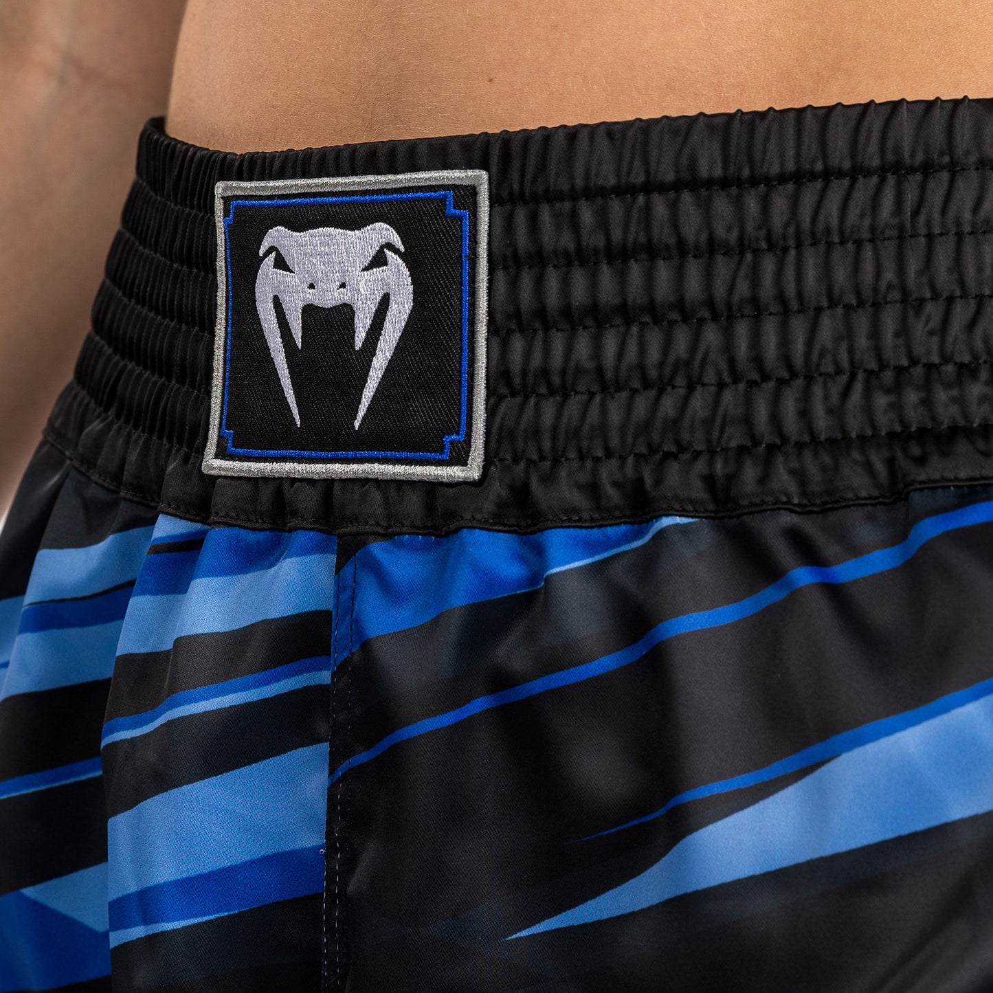 Venum Abyss Pantalones Cortos de Muay Thai para Mujer - Azul Sombra