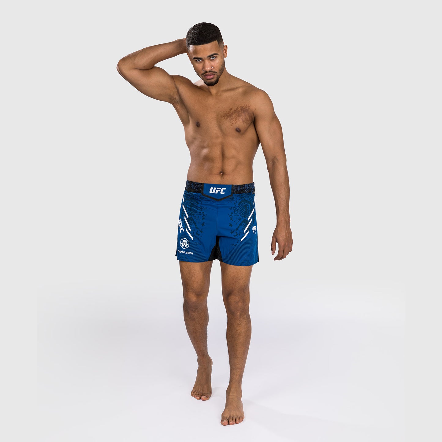 Pantalón Corto UFC Adrenaline by Venum Personalized Authentic Fight Night, Hombre - Corte Corto - Azul
