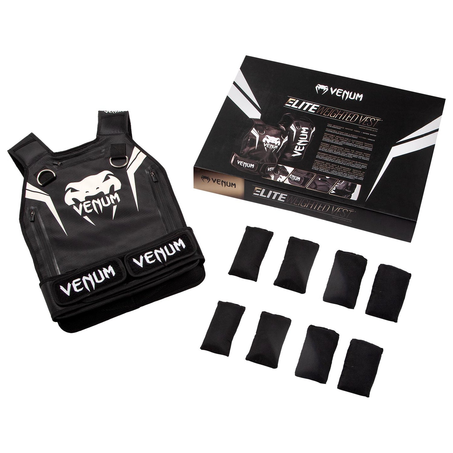 Chaleco Lastrado Venum Elite - Negro/Blanco