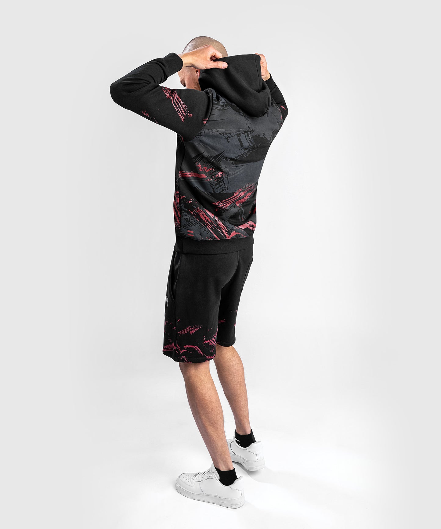 Sudadera con capucha UFC Venum Authentic Fight Week 2.0 - Negro/Rojo